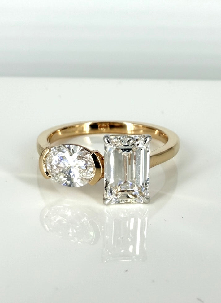 Crystal Pact Lab Diamond Ring