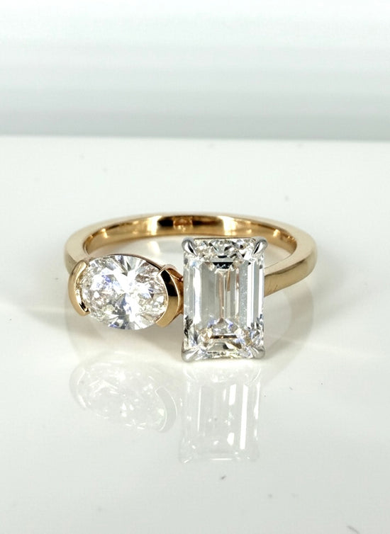 Crystal Pact Lab Diamond Ring