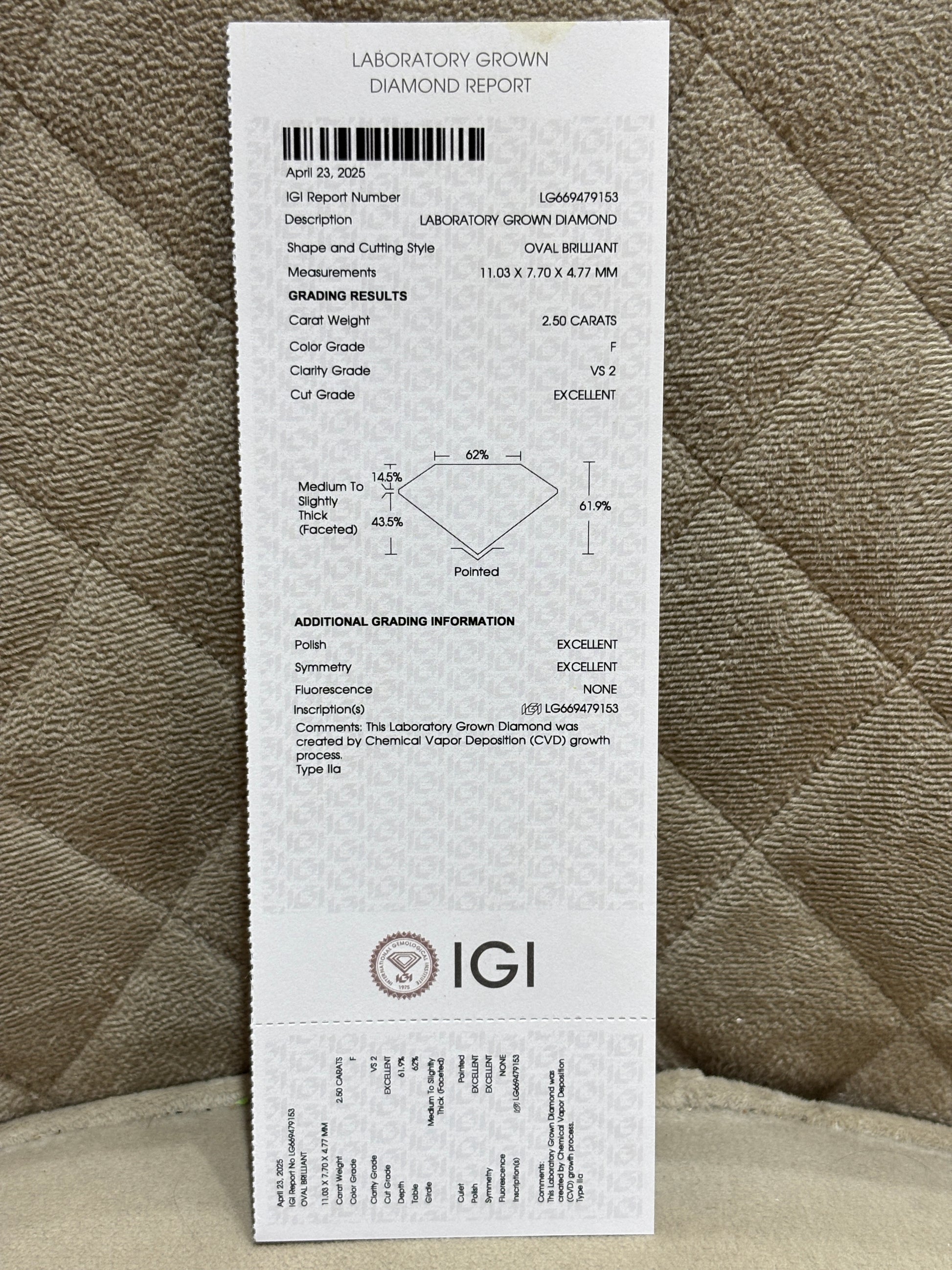 Lumière Divine Lab Diamond Ring