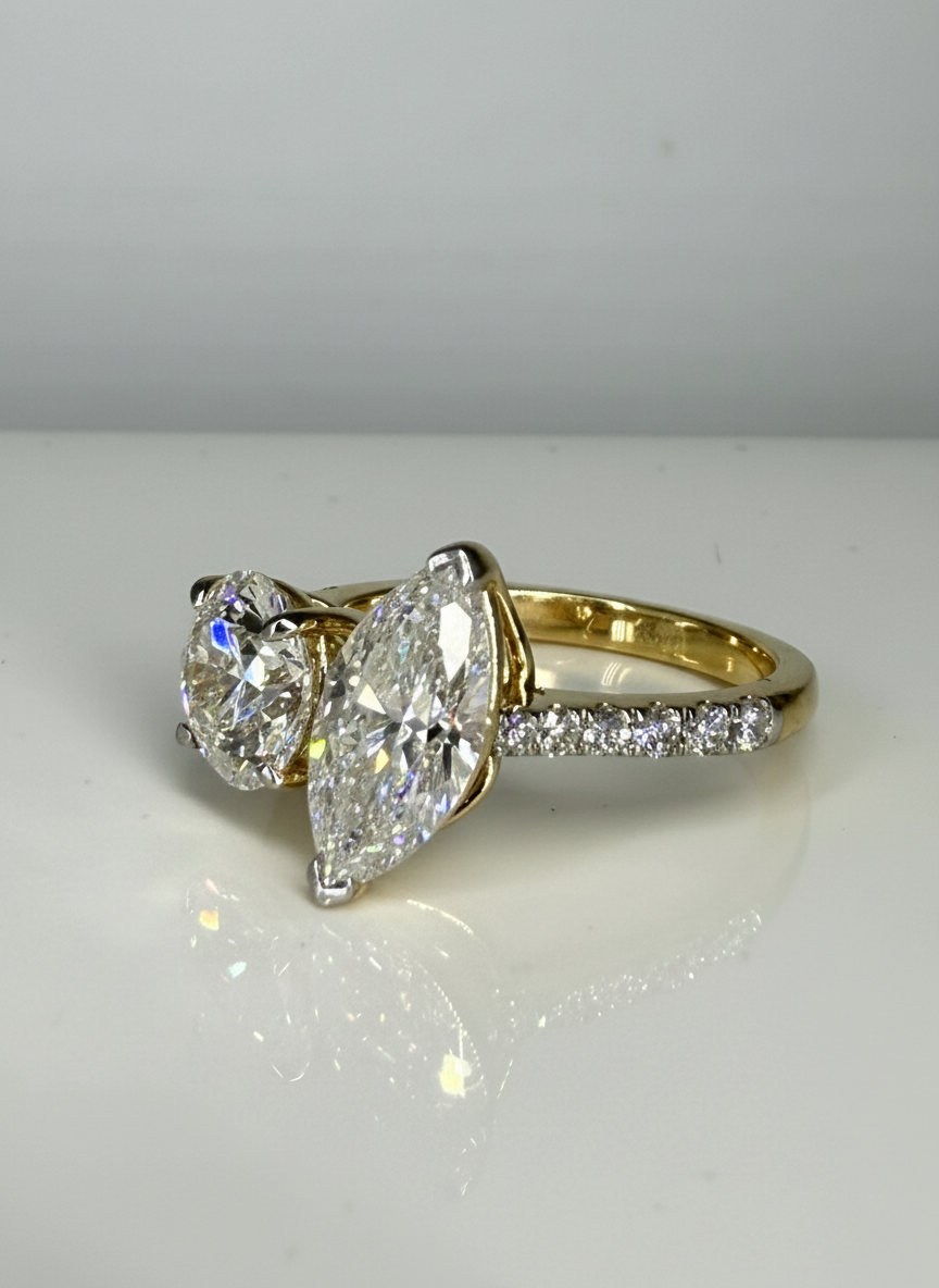 Silent Aura Lab Diamond Ring