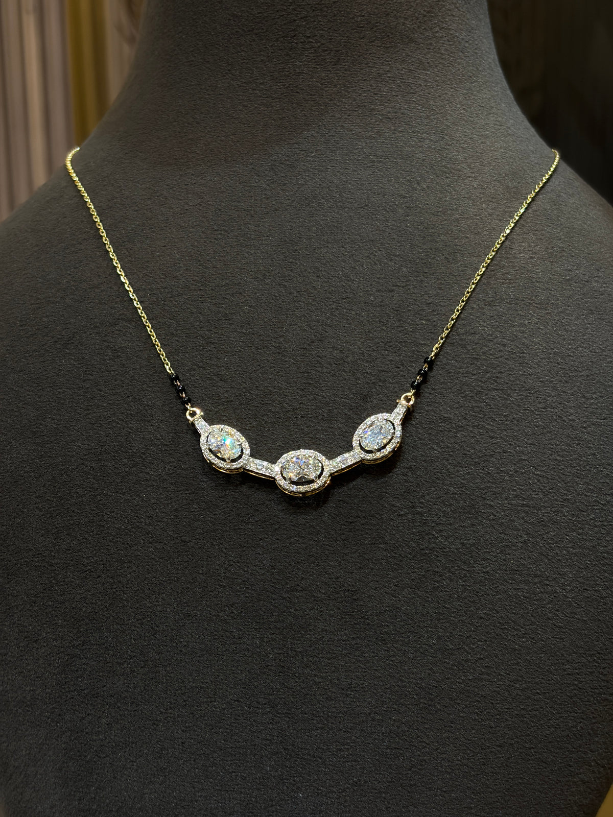 Auspice Drolith Lab Grown Diamond Mangalsutra
