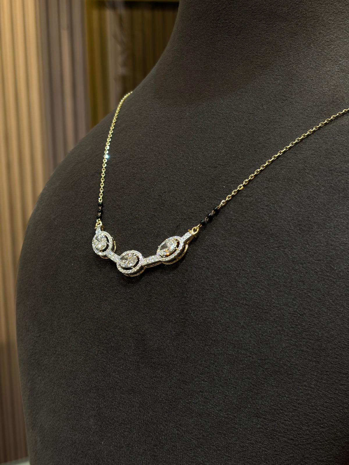 Auspice Drolith Lab Grown Diamond Mangalsutra