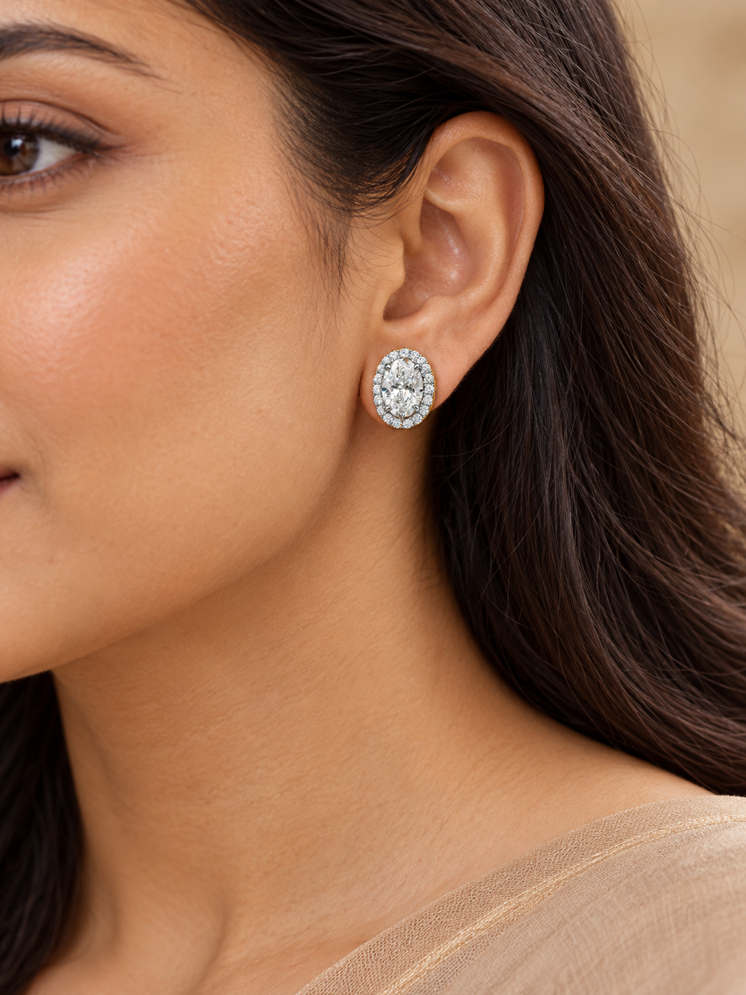 Elara Arc Lab Diamond Earring
