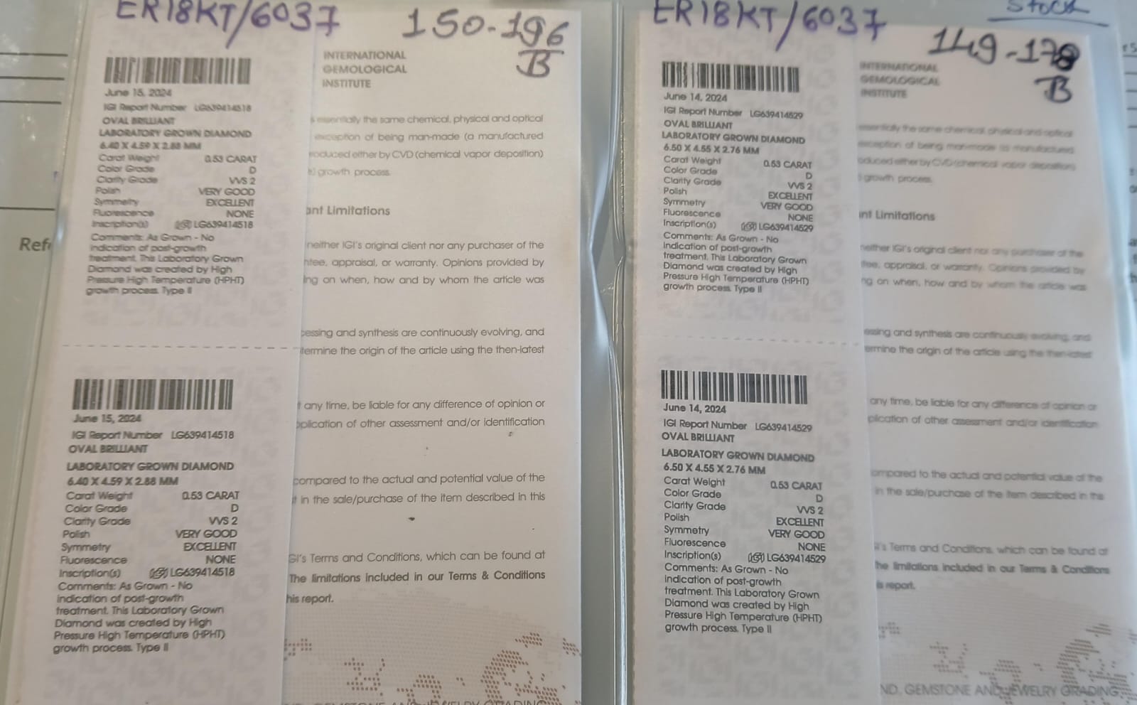 Zhilan Lab Diamond Earring ??Forever & Fine