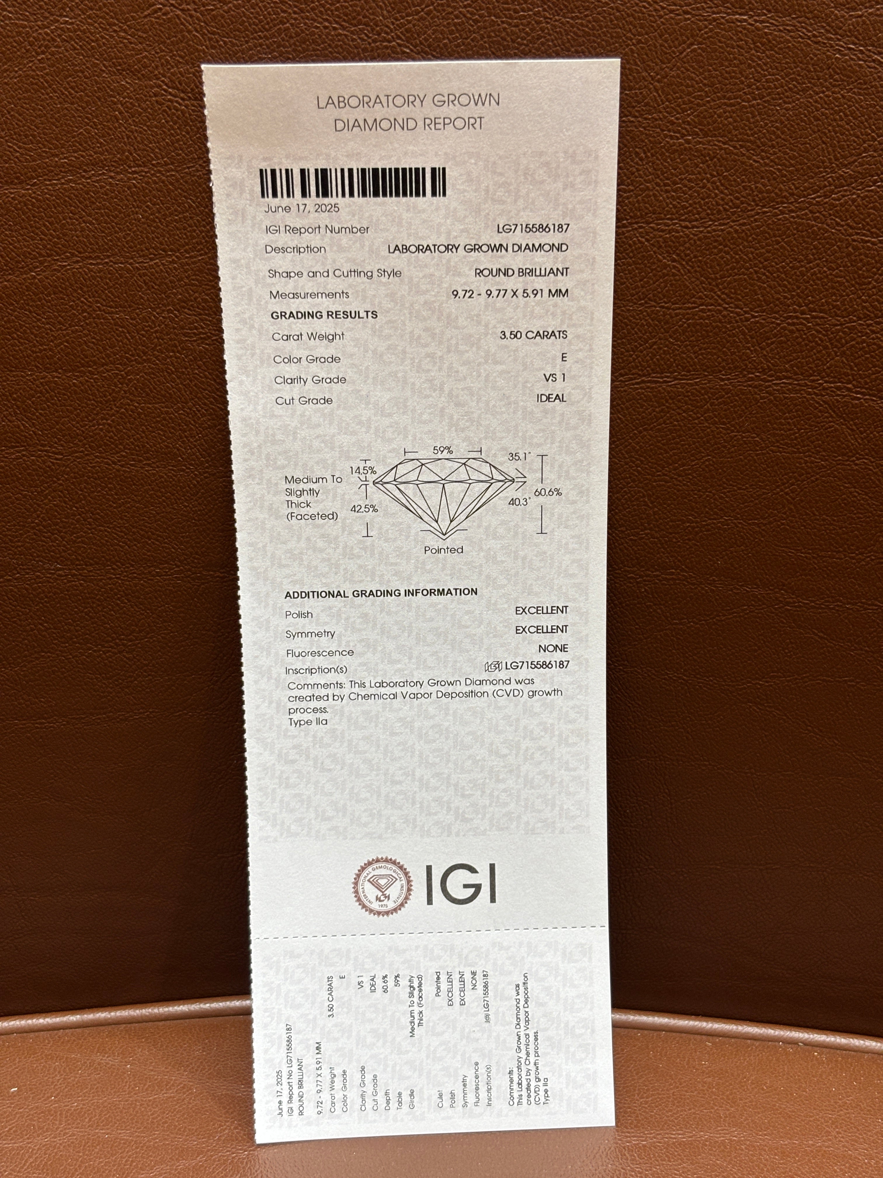 Sena Tide Lab Diamond Earring