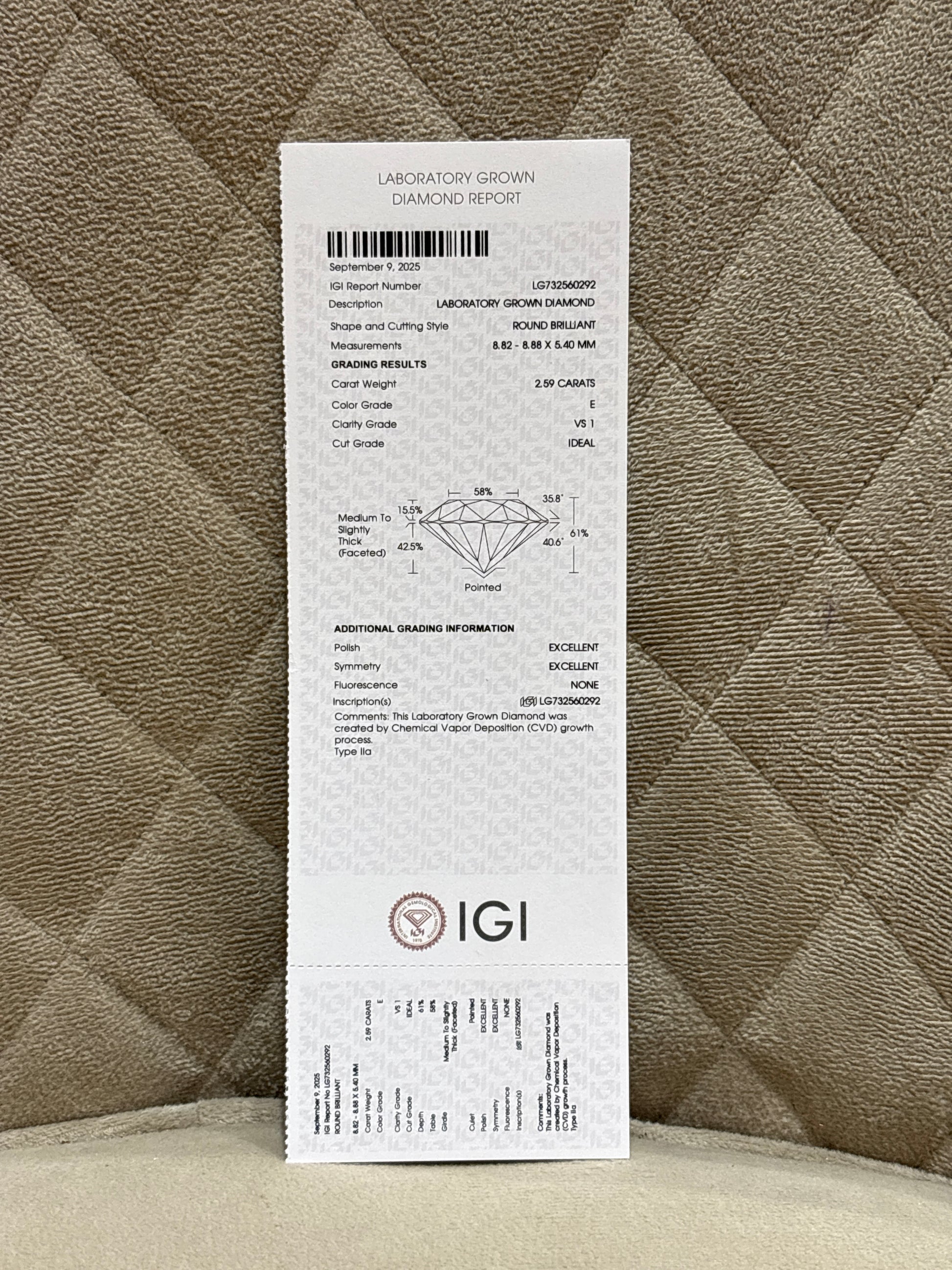 Zarelle Zenith Lab Diamond Earring