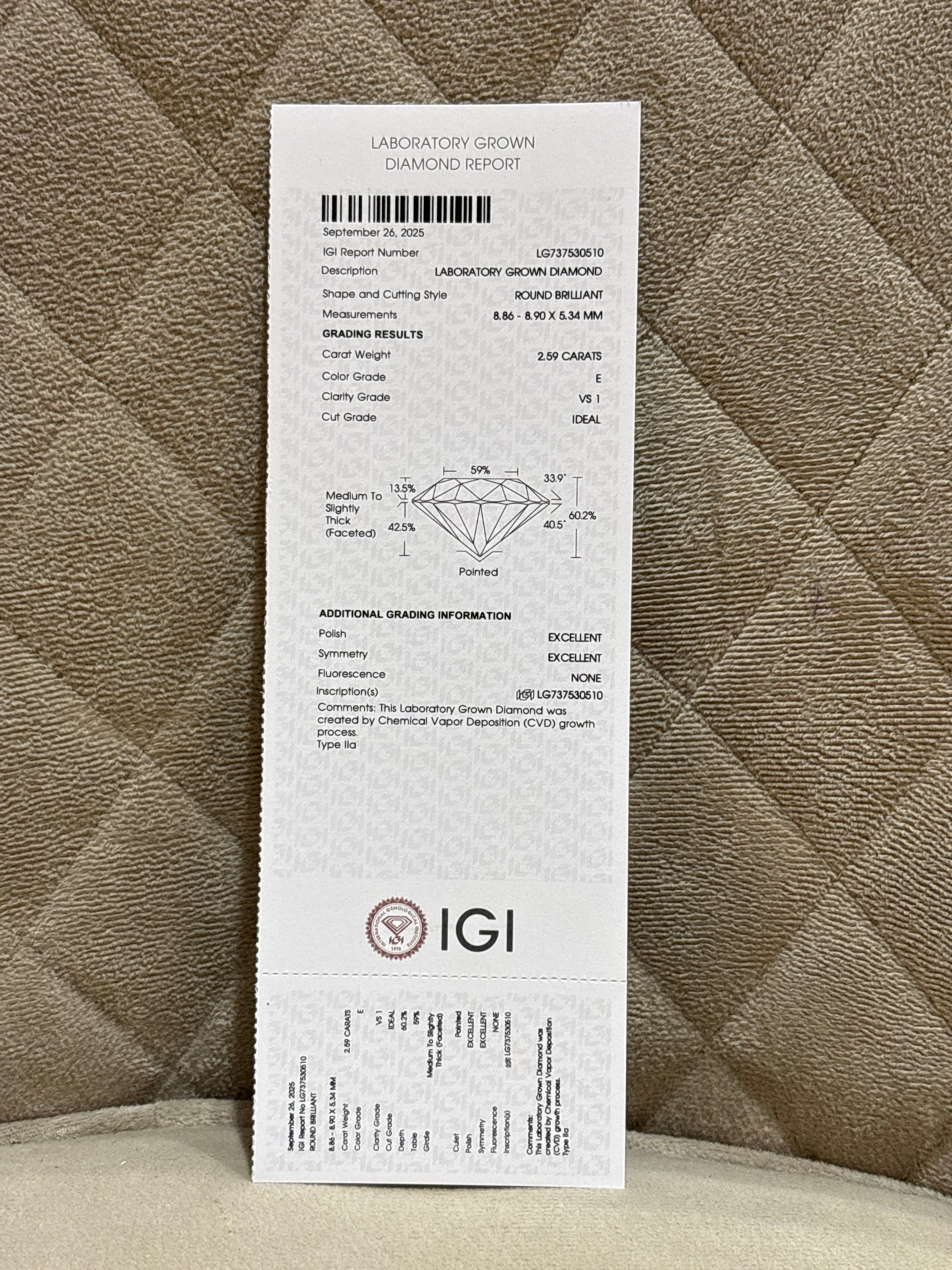 Zarelle Zenith Lab Diamond Earring