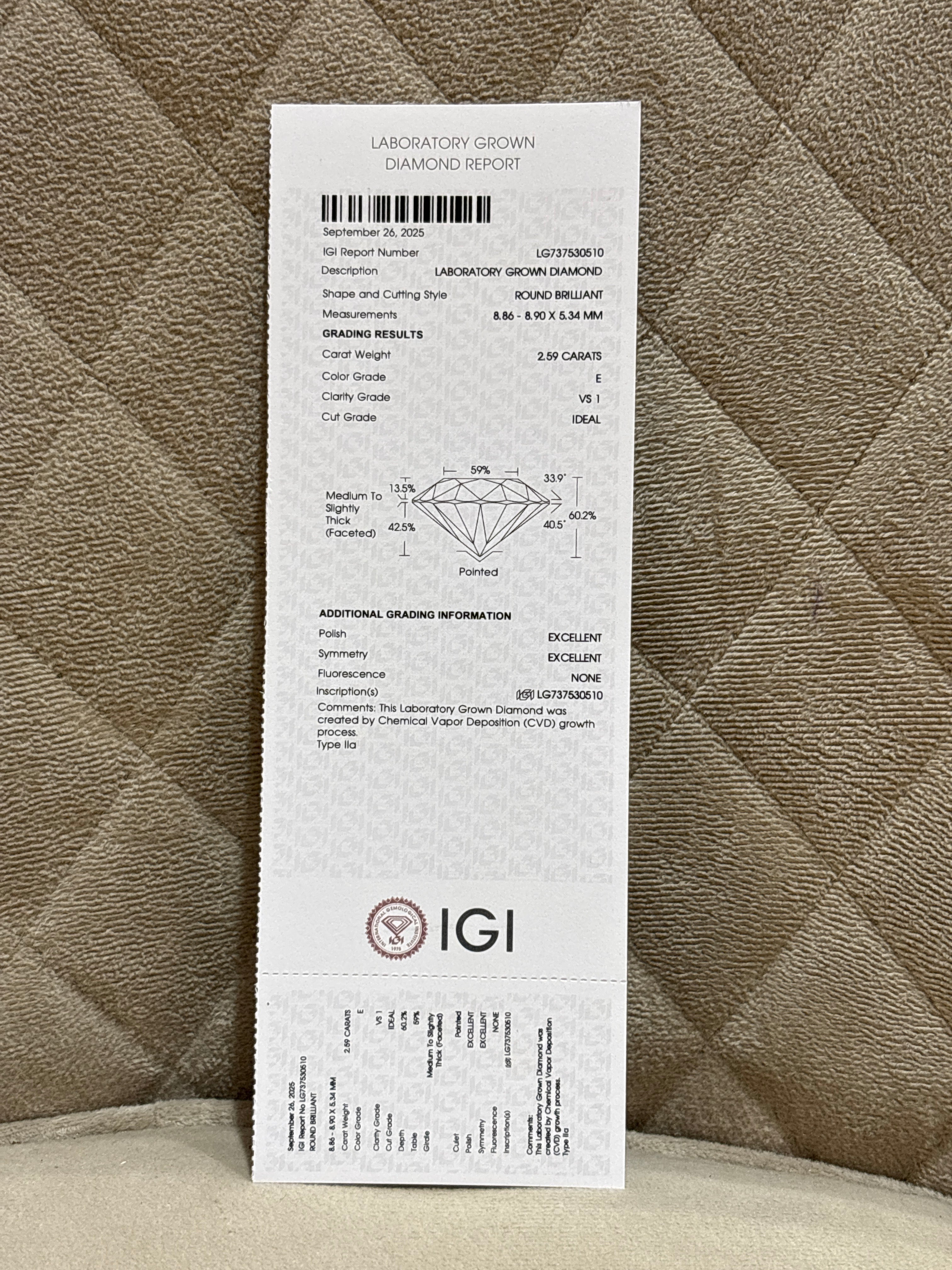 Zarelle Zenith Lab Diamond Earring