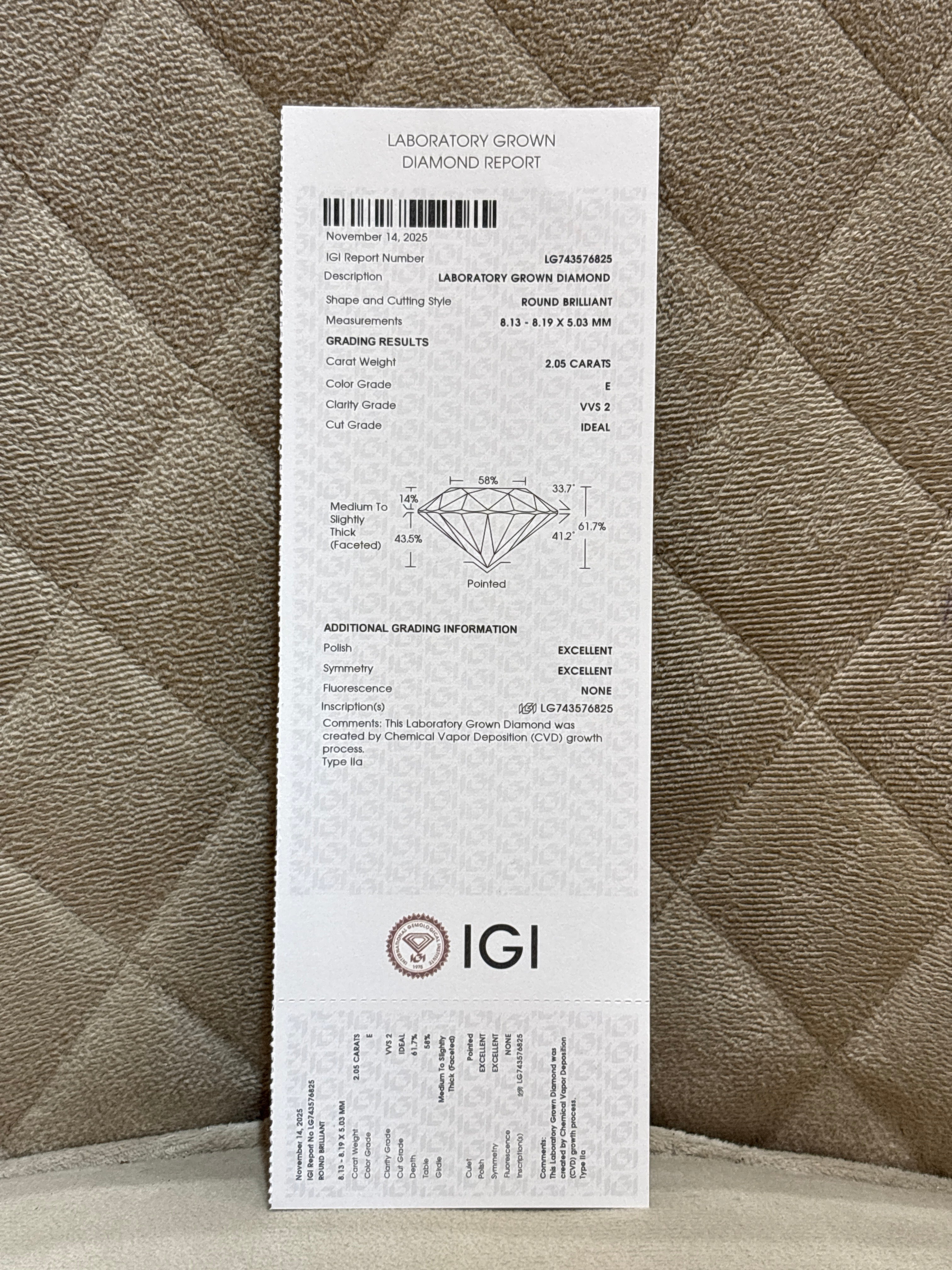 Arviona Belle Lab Diamond Earring