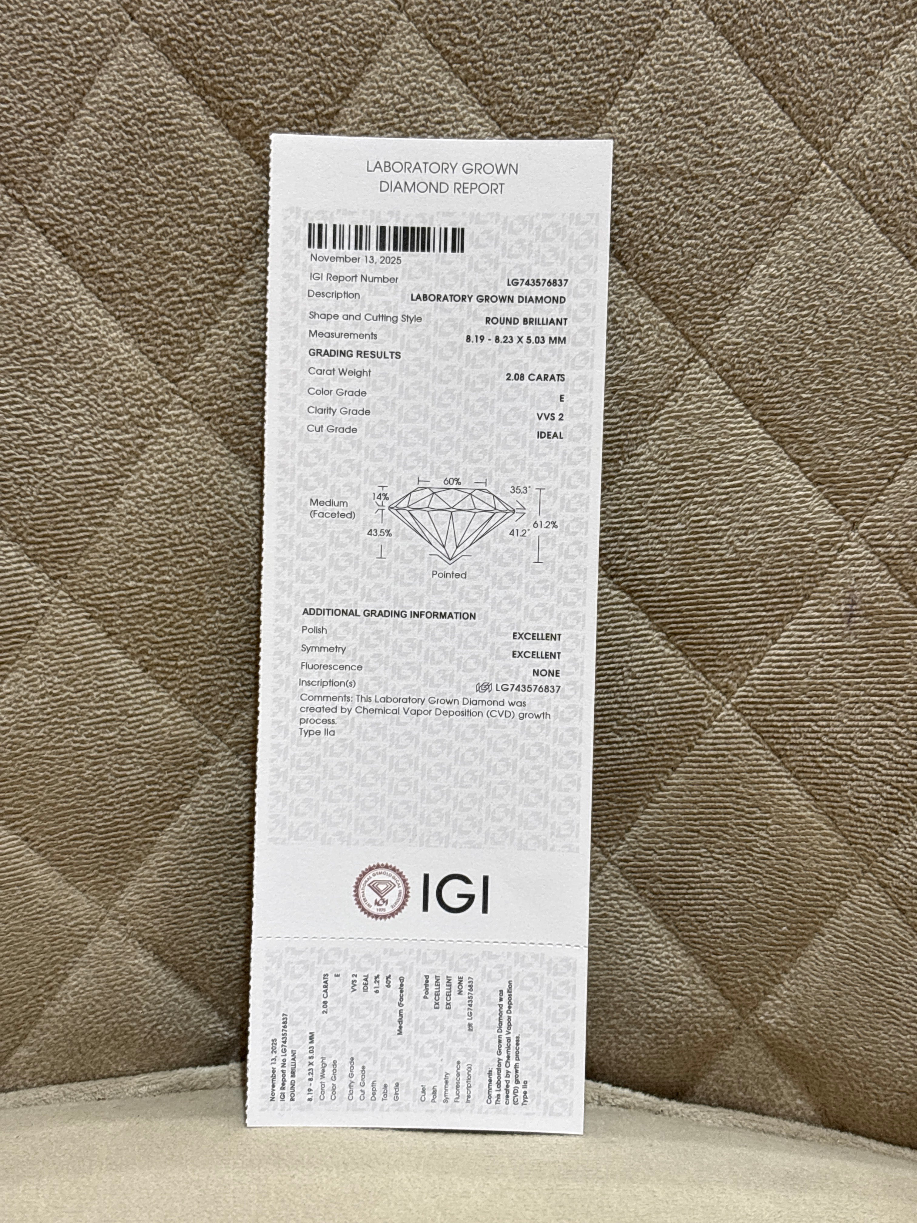 Arviona Belle Lab Diamond Earring