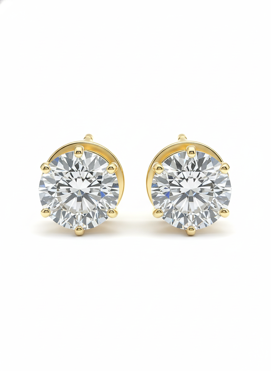 Crest Drop Lab Diamond Earring