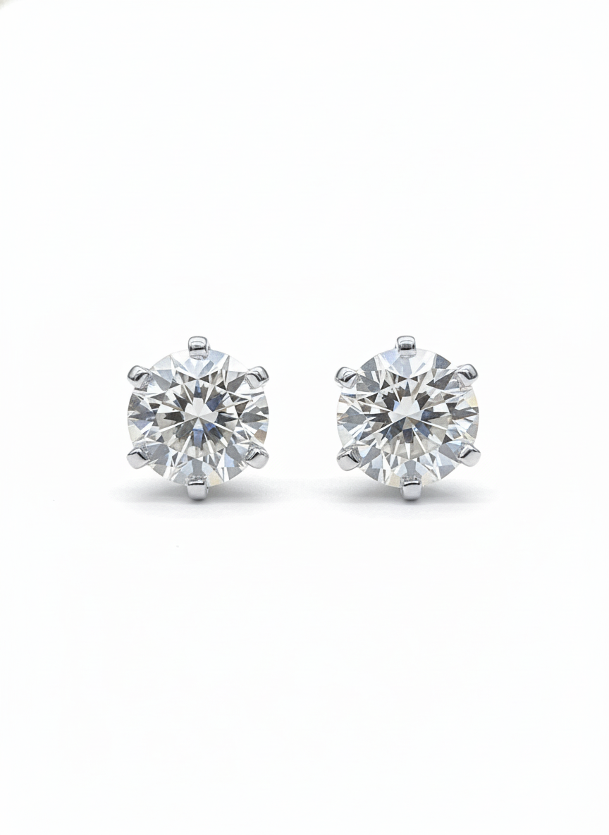Arch Float Lab Diamond Earring
