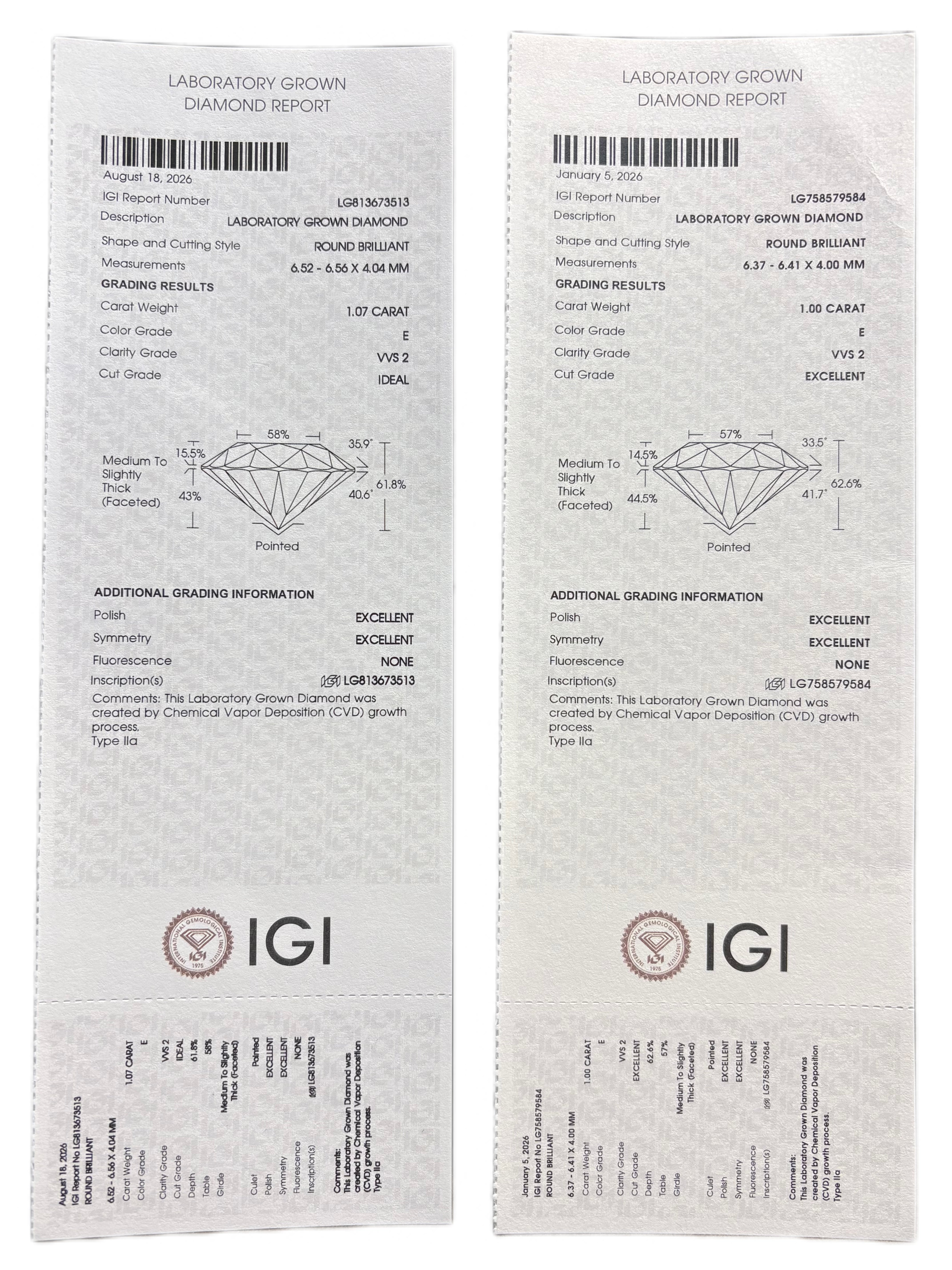 Zevrane Solthi Lab Grown Diamond Earring