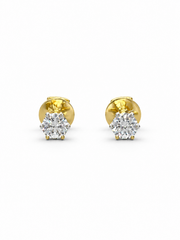 Halo Arc Lab Diamond Earring