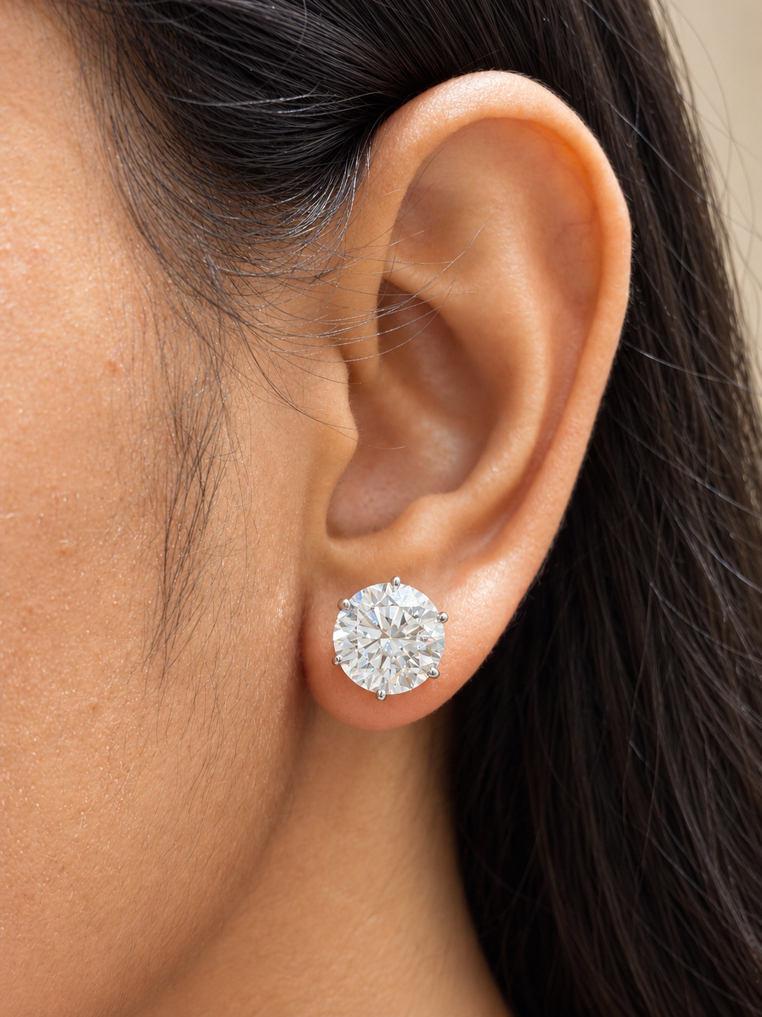 Raina Arc Lab Diamond Earrings
