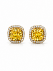 Sevara Lab Diamond Halo Earrings