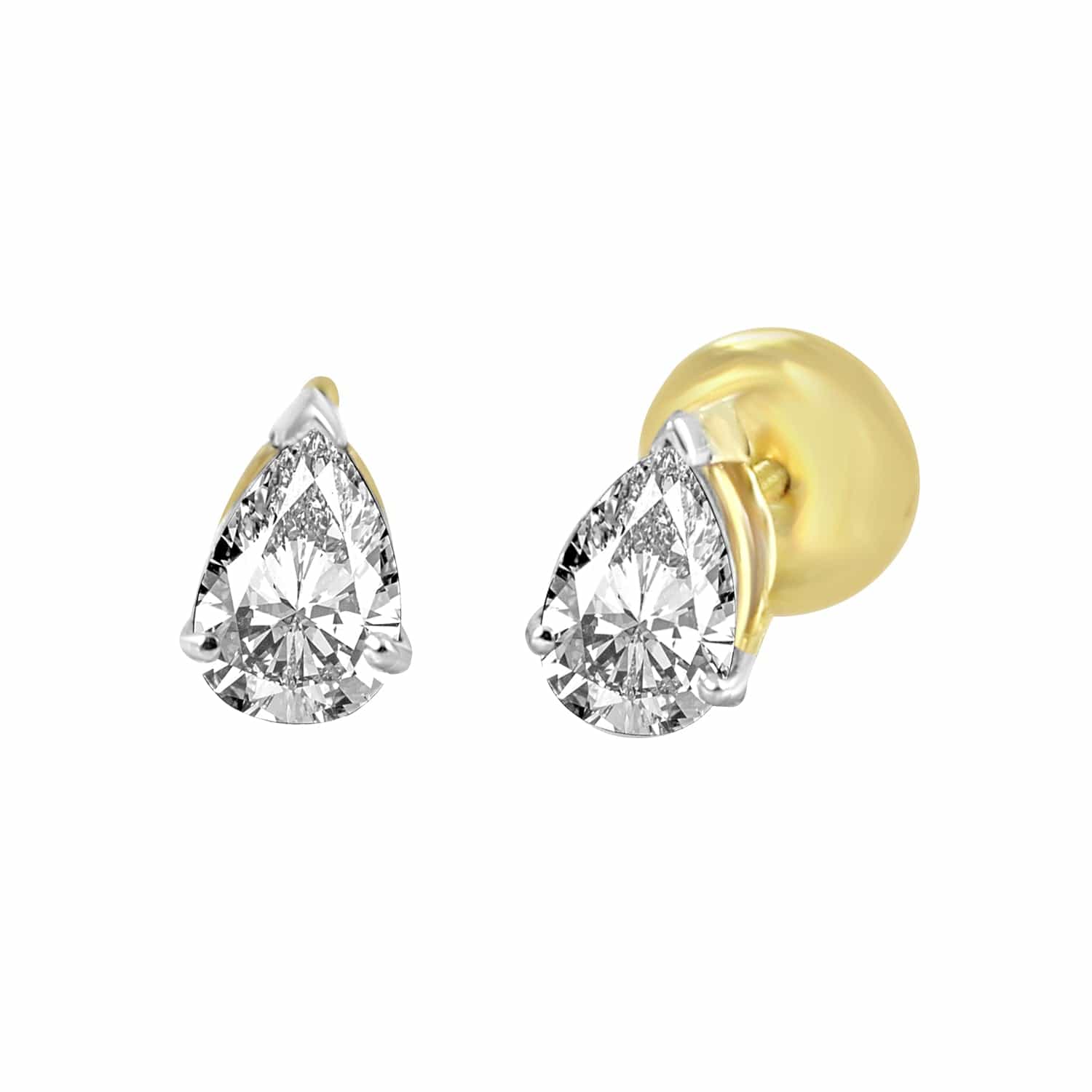 Beaomatic 0.50 Pointer Lab Diamond Stud Earrings - Fiona Diamonds - Fiona Diamonds