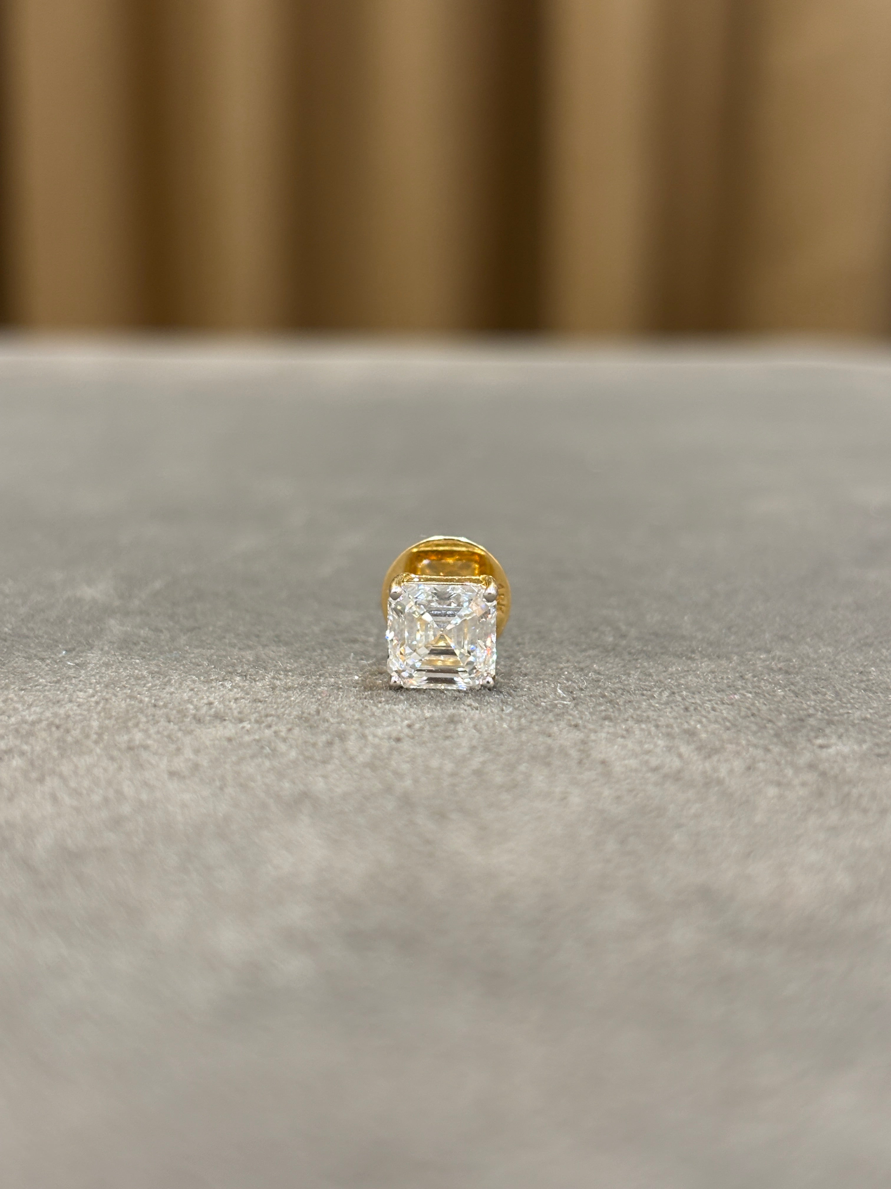 Lyric Drop Lab Diamond Earring