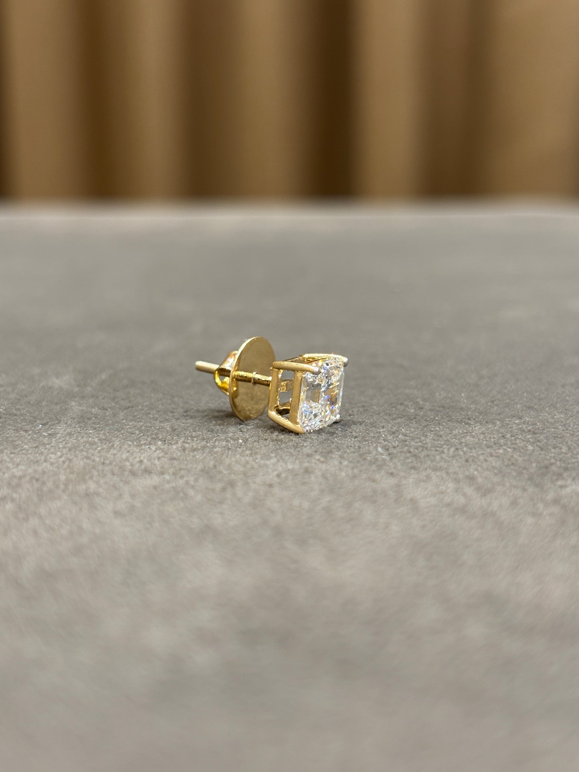 Lyric Drop Lab Diamond Earring