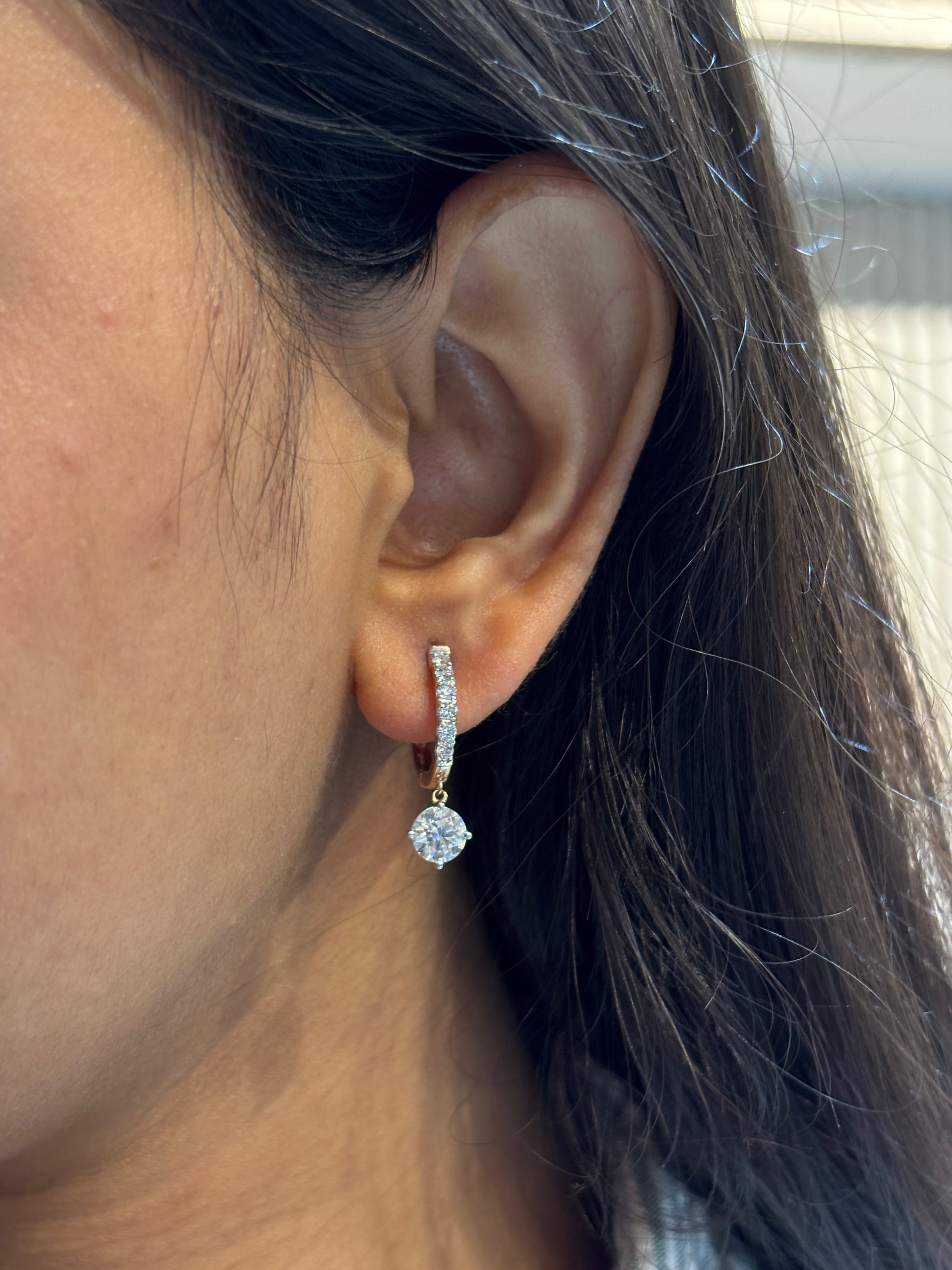 Myna Twist Lab Diamond Earring
