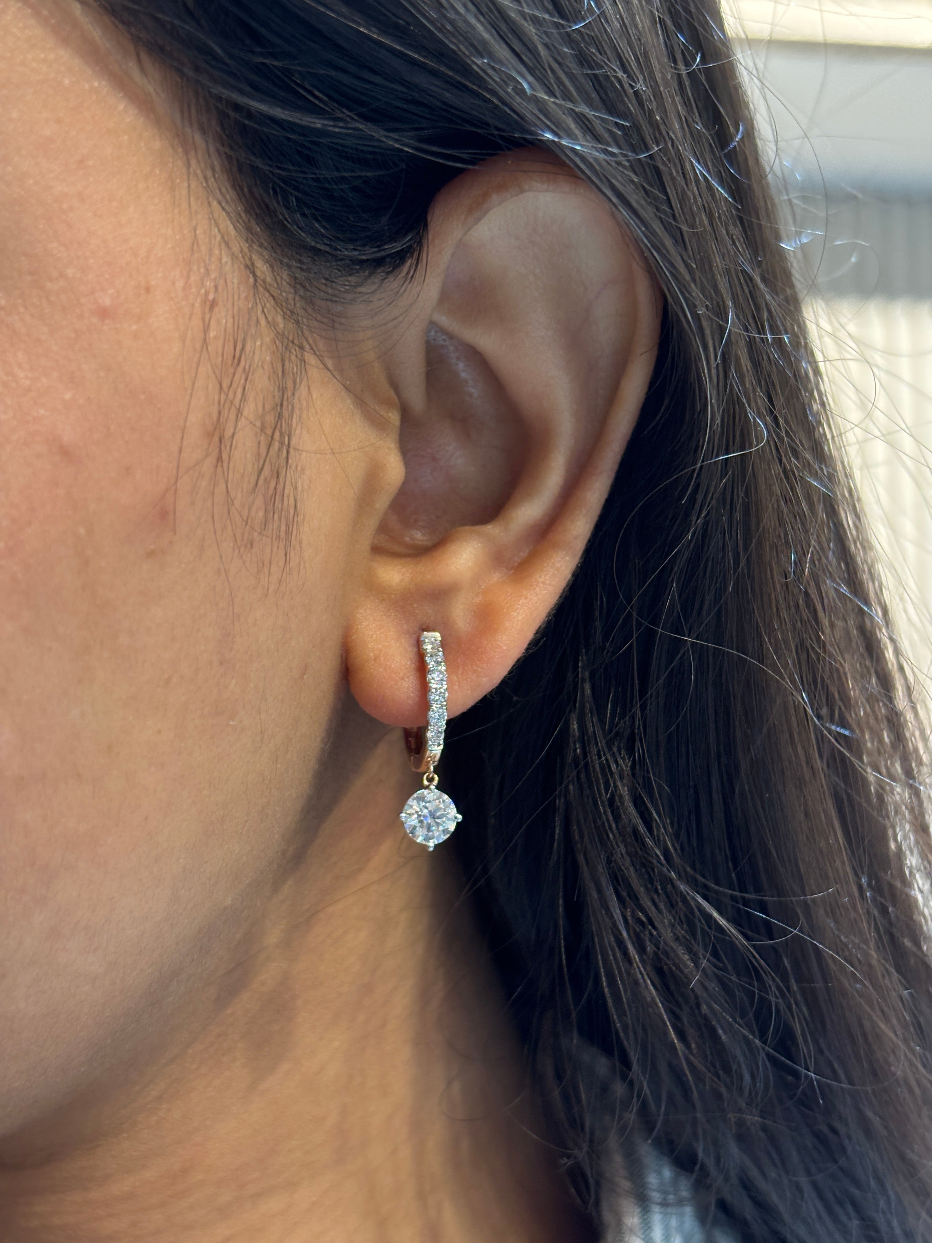 Myna Twist Lab Diamond Earring