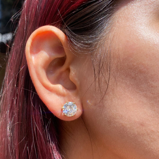 Moissanite Earrings - Fiona Diamonds - Fiona Diamonds