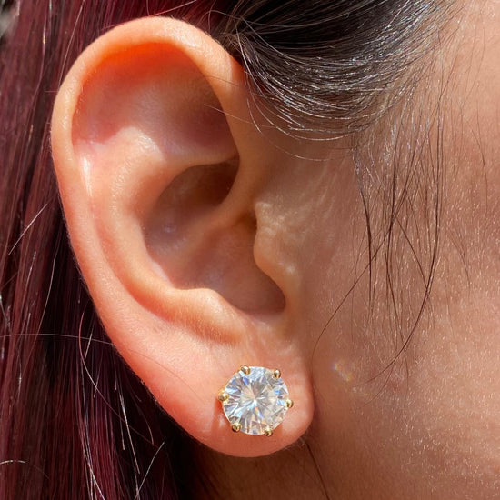Moissanite Earrings - Fiona Diamonds - Fiona Diamonds