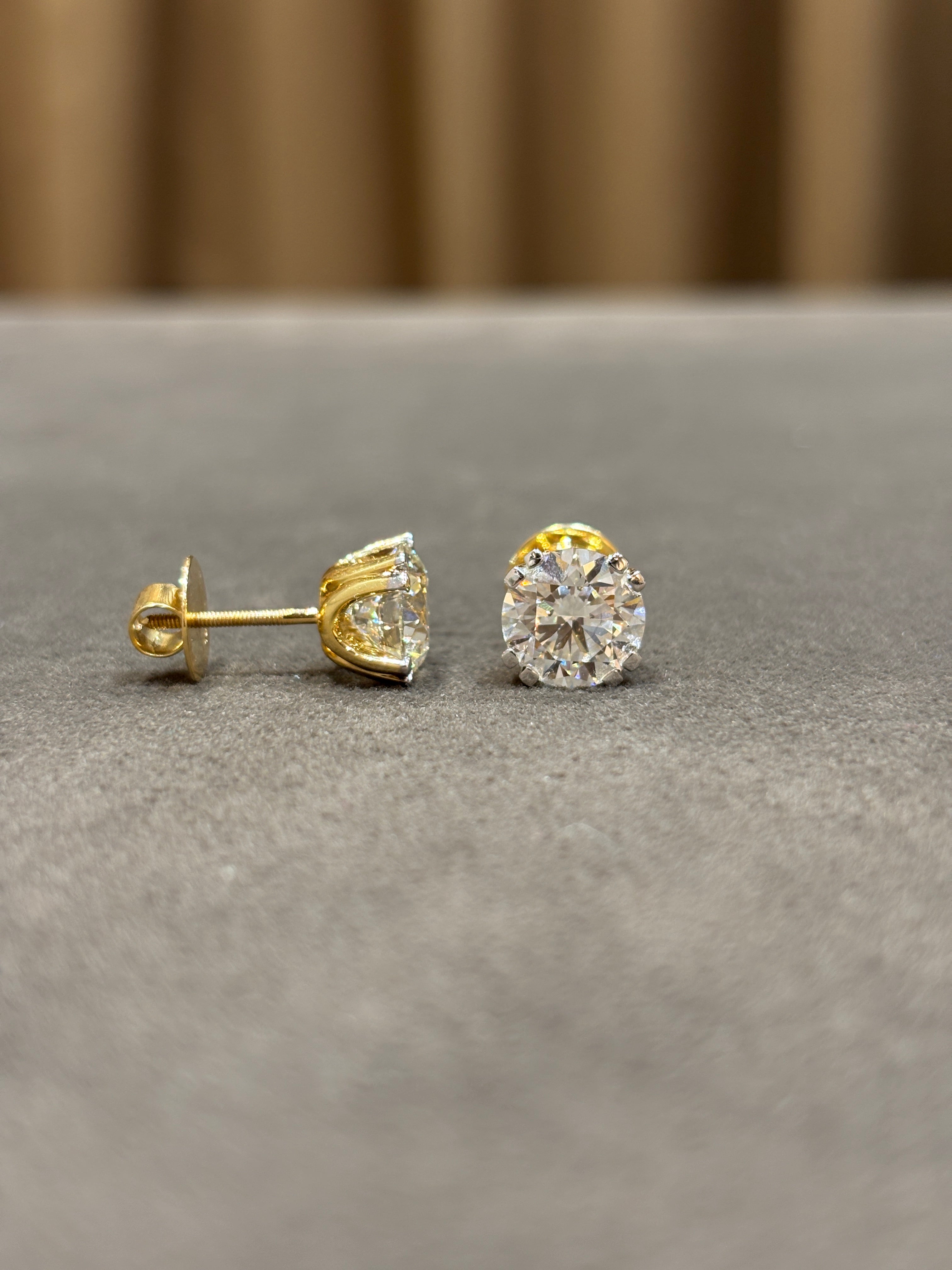 Forge Solitaire Lab Diamond Earring