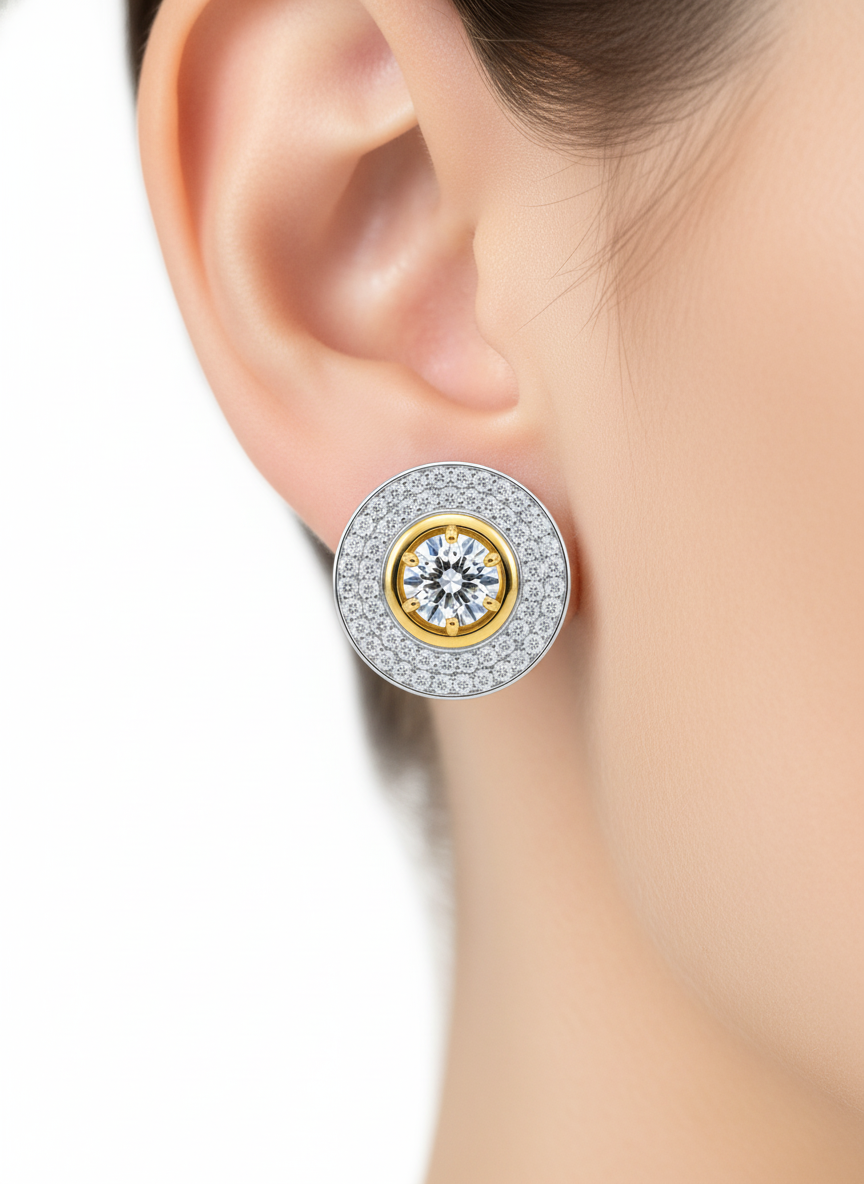 Orbit Drop Lab Diamond Earring