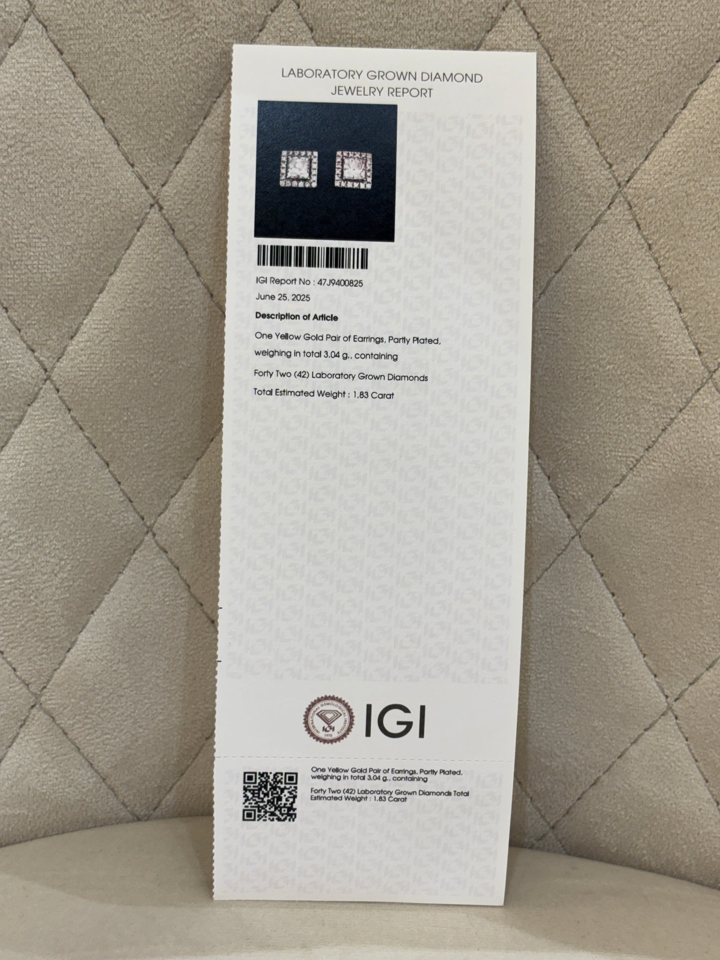 Hidden Oath Lab Diamond Earring - Fiona Diamonds - Fiona Diamonds