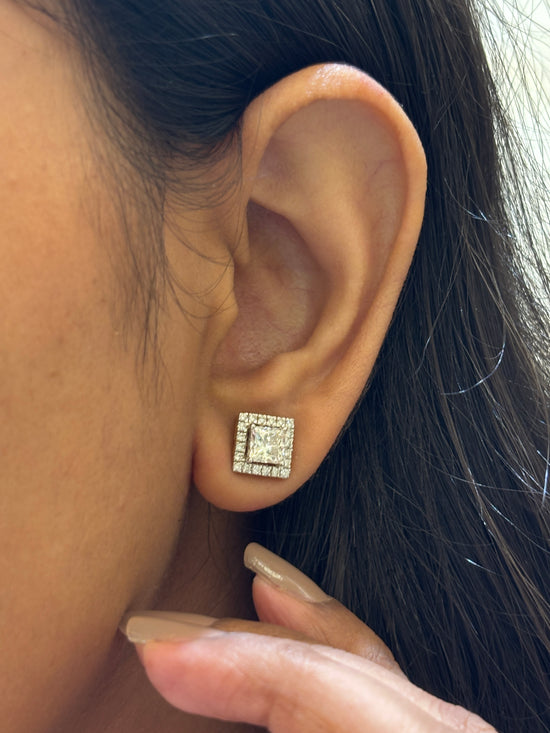 Hidden Oath Lab Diamond Earring - Fiona Diamonds - Fiona Diamonds