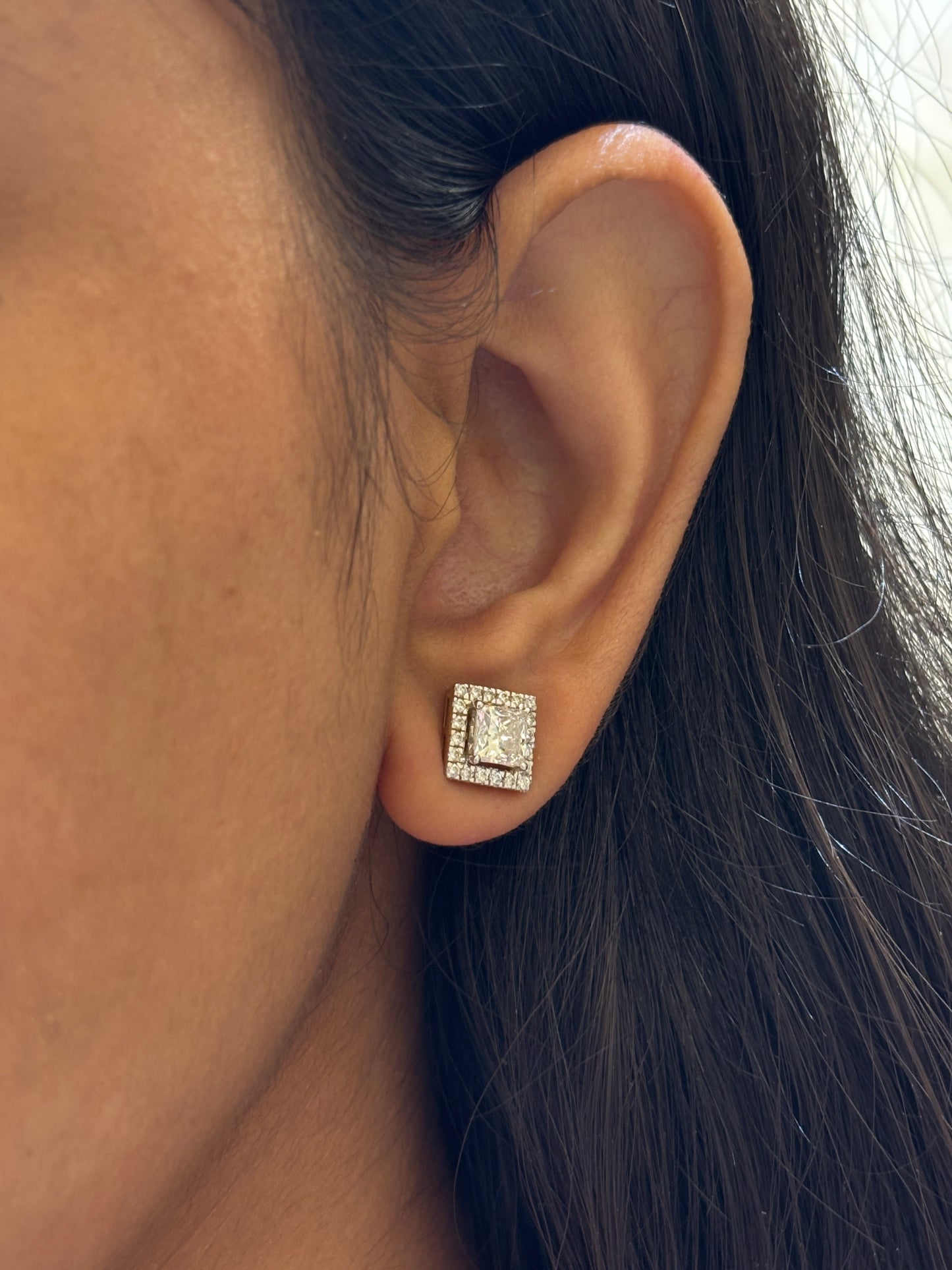 Hidden Oath Lab Diamond Earring - Fiona Diamonds - Fiona Diamonds