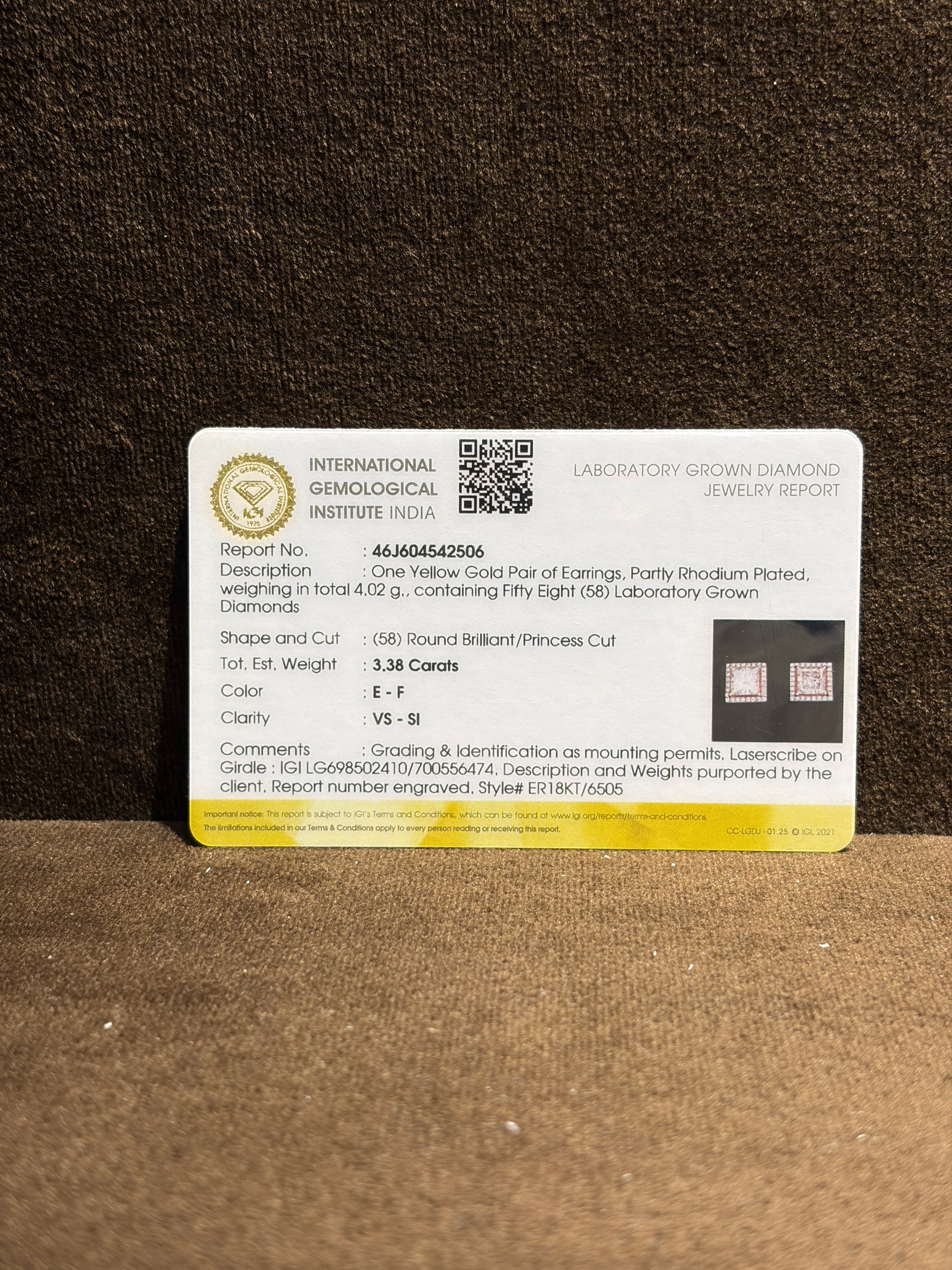 Serene Pact Lab Diamond Earring