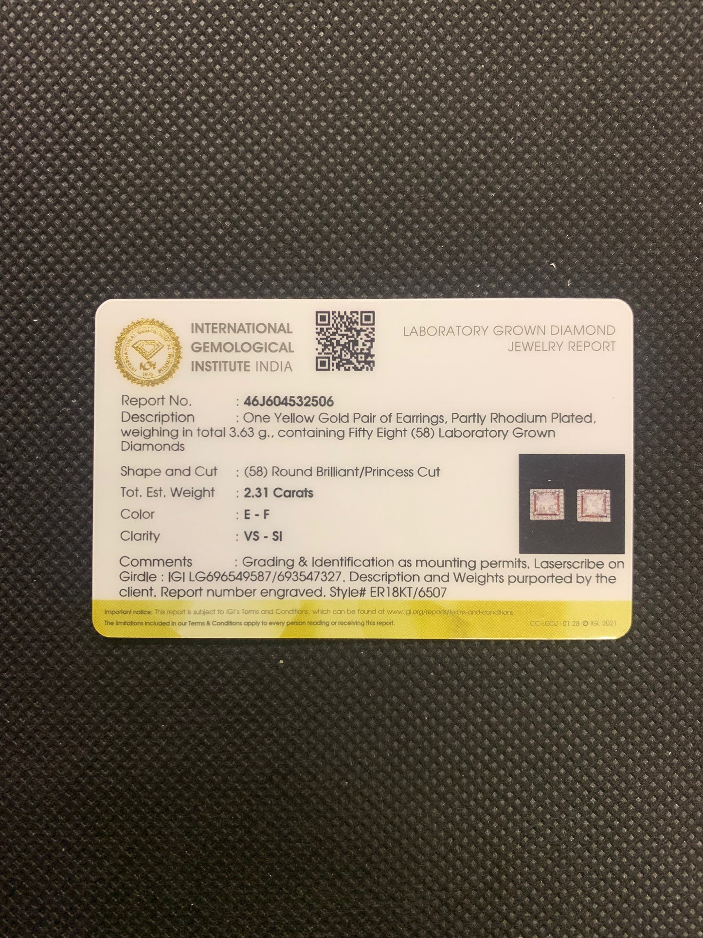 Rhea Bloom Lab Diamond Earring