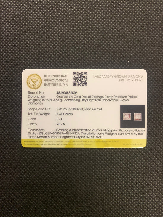 Rhea Bloom Lab Diamond Earring