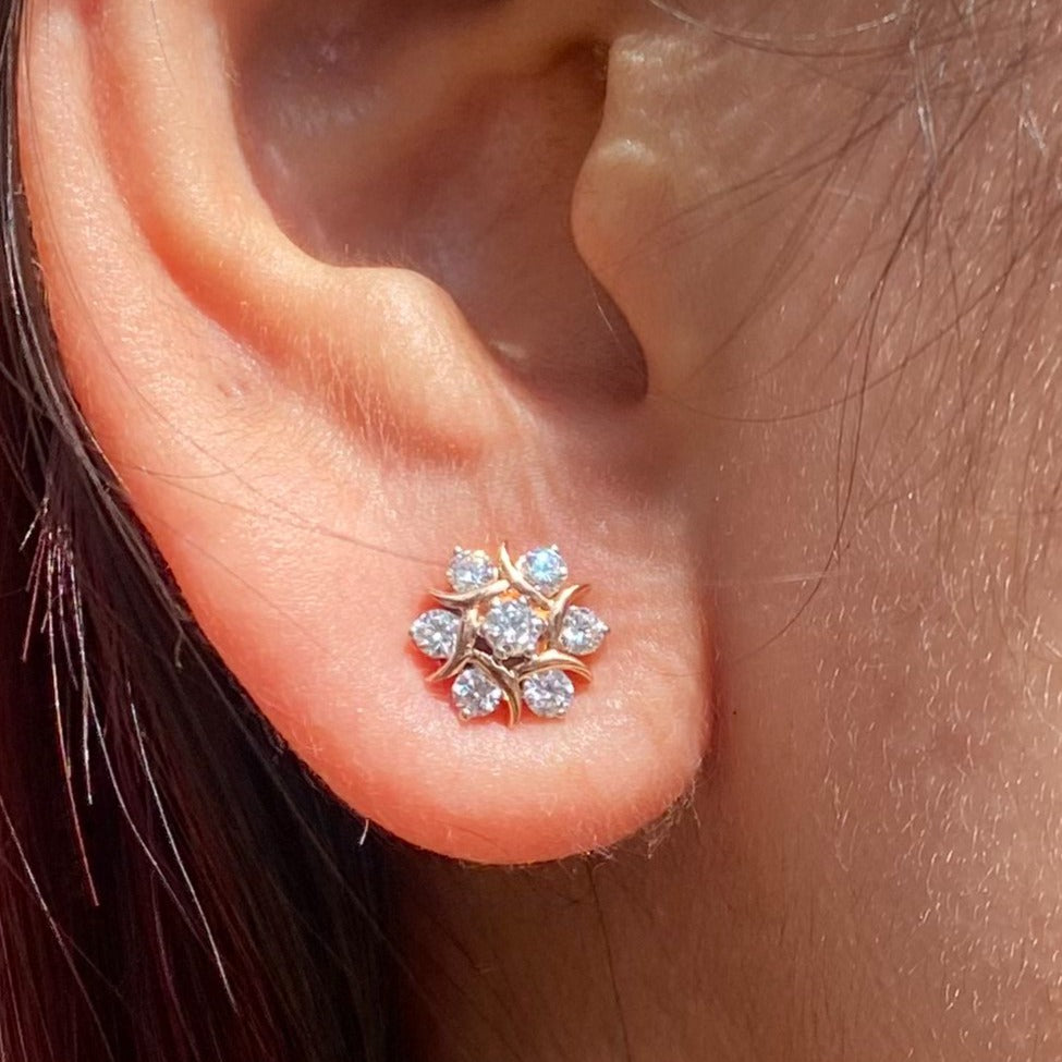 Bhagya Lab Grown Diamond Earrings - Fiona Diamonds - Fiona Diamonds