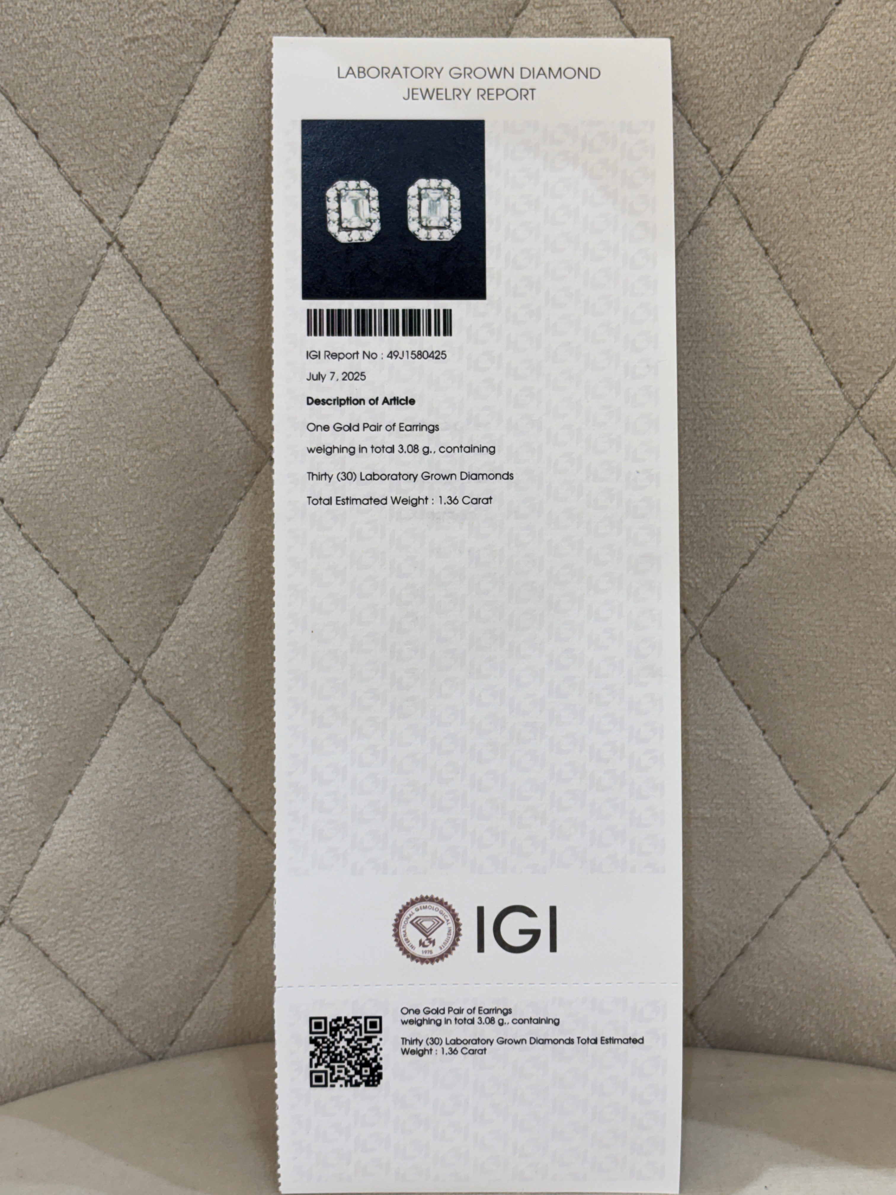 Ivory Pact Lab Diamond Earring - Fiona Diamonds - Fiona Diamonds