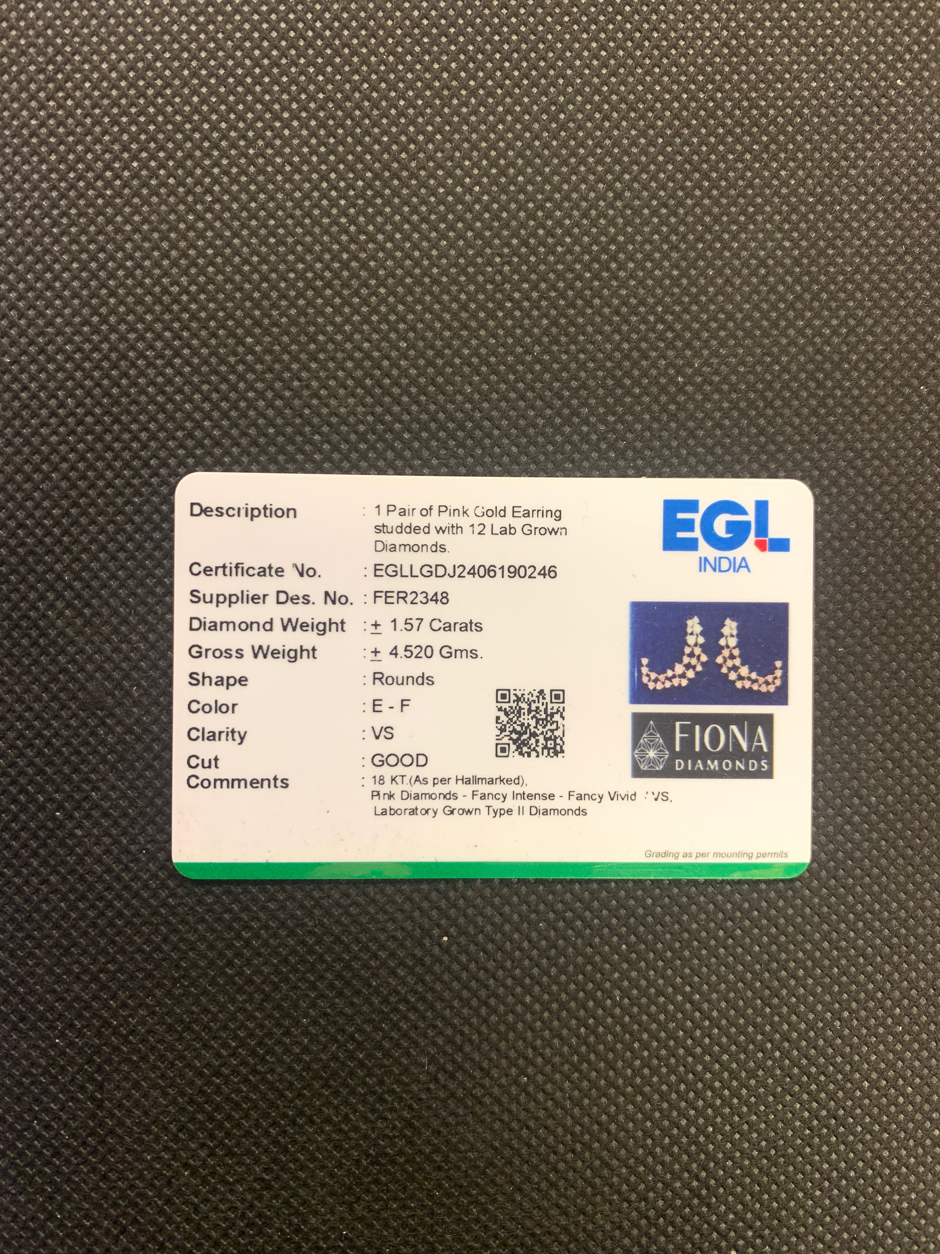 Zyla Whisper Lab Diamond Earring