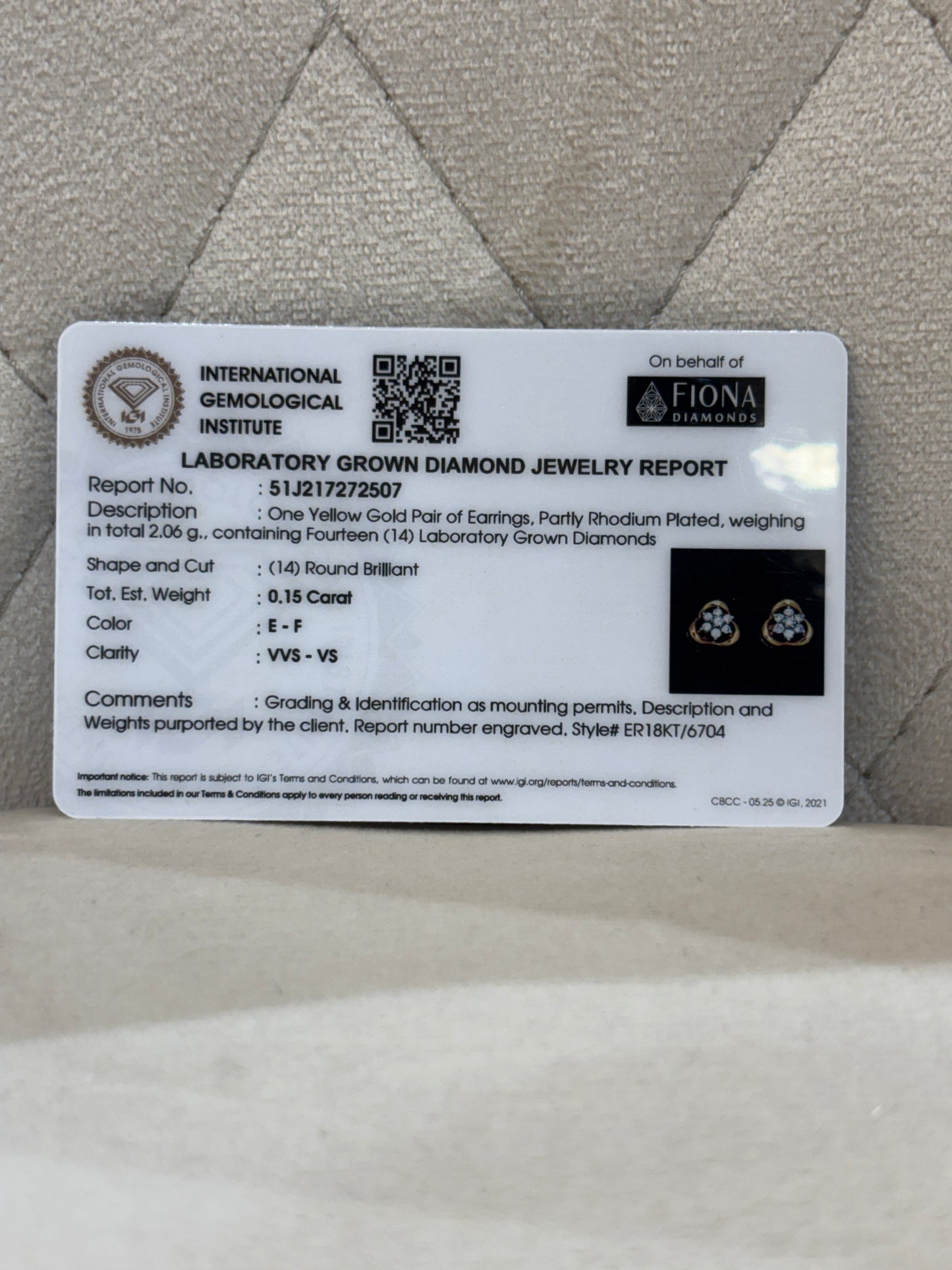 Tender Horizon Lab Diamond Earring - Fiona Diamonds - Fiona Diamonds