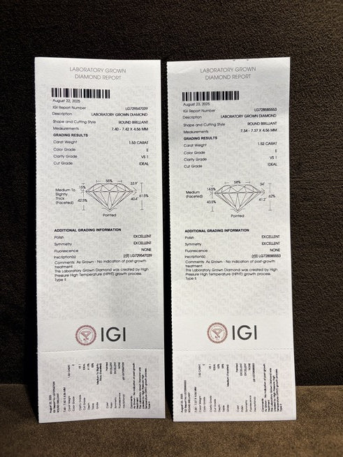 Qyphira Drop Lab Diamond Earring