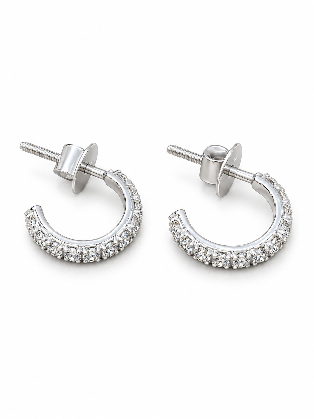 Ziva Curve Lab Diamond Earring