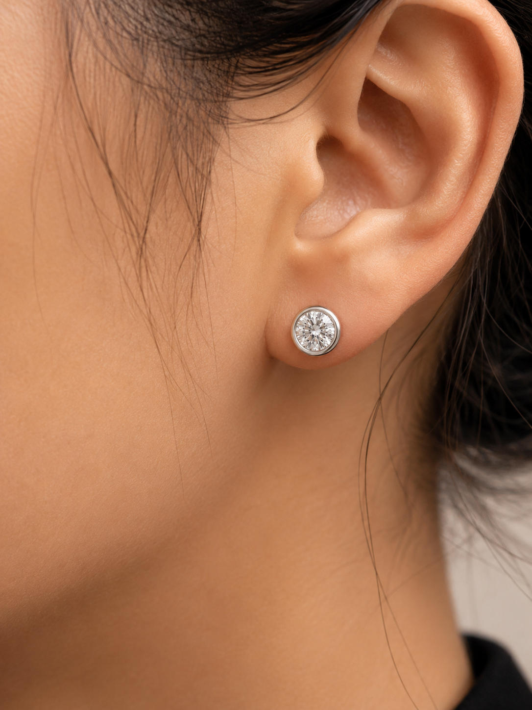 Opaline Lab Diamond Earring