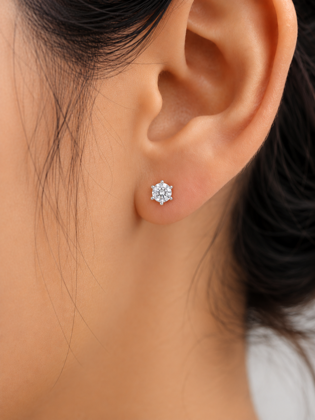 Opaline Lab Diamond Earring