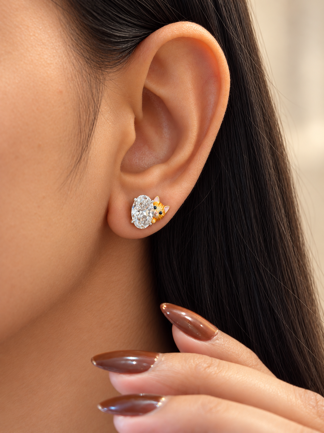 Caldrex Elvorne Lab Grown Diamond Earring