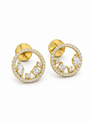 Livia Silhouette Lab Diamond Earrings