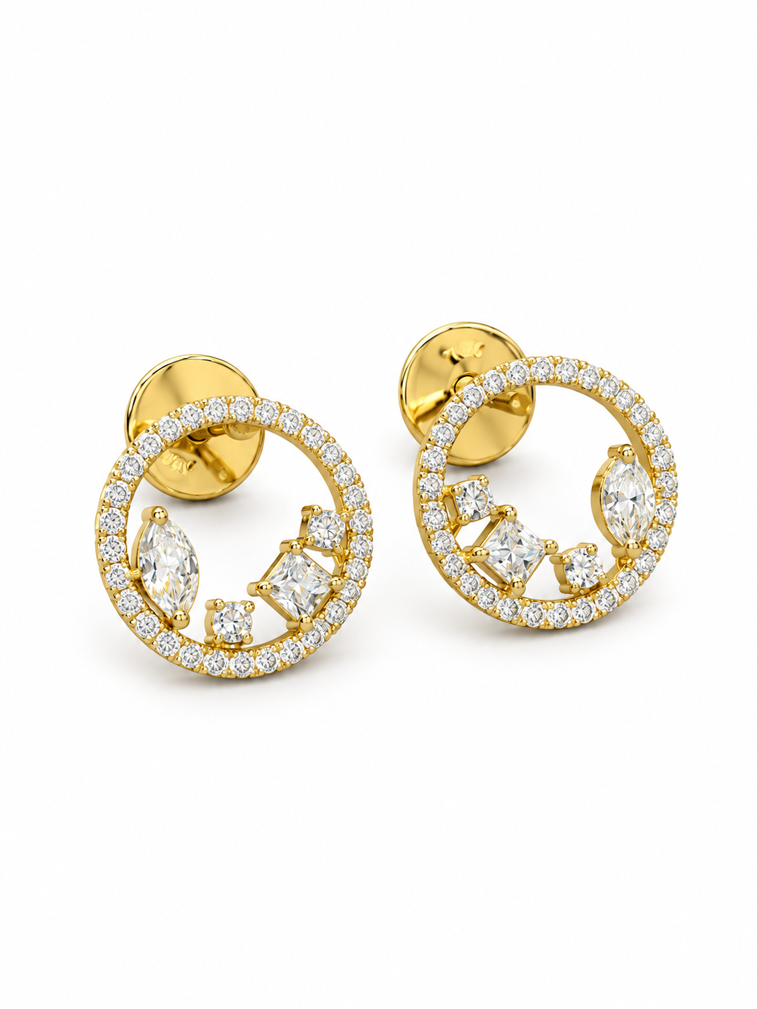 Livia Silhouette Lab Diamond Earrings