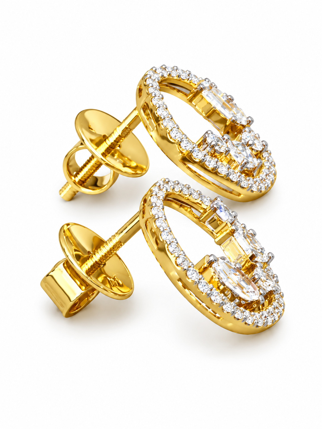 Livia Silhouette Lab Diamond Earrings