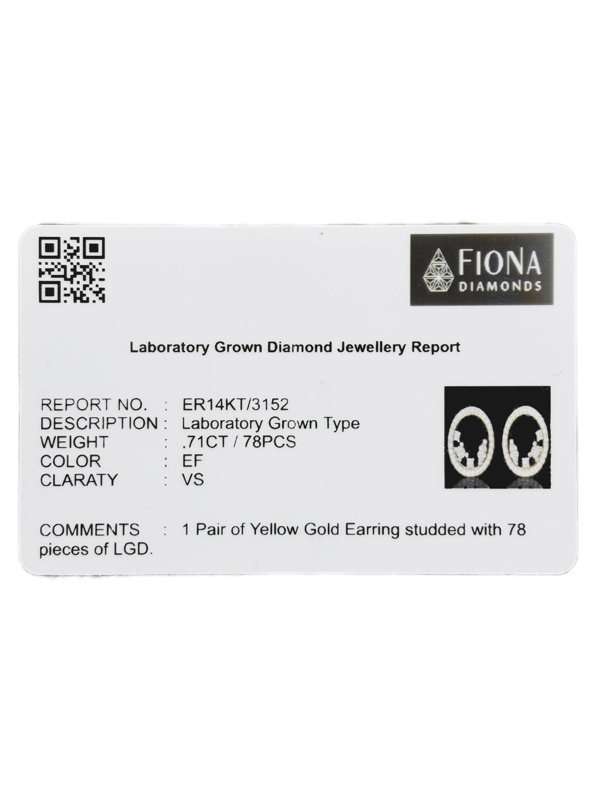 Livia Silhouette Lab Diamond Earrings