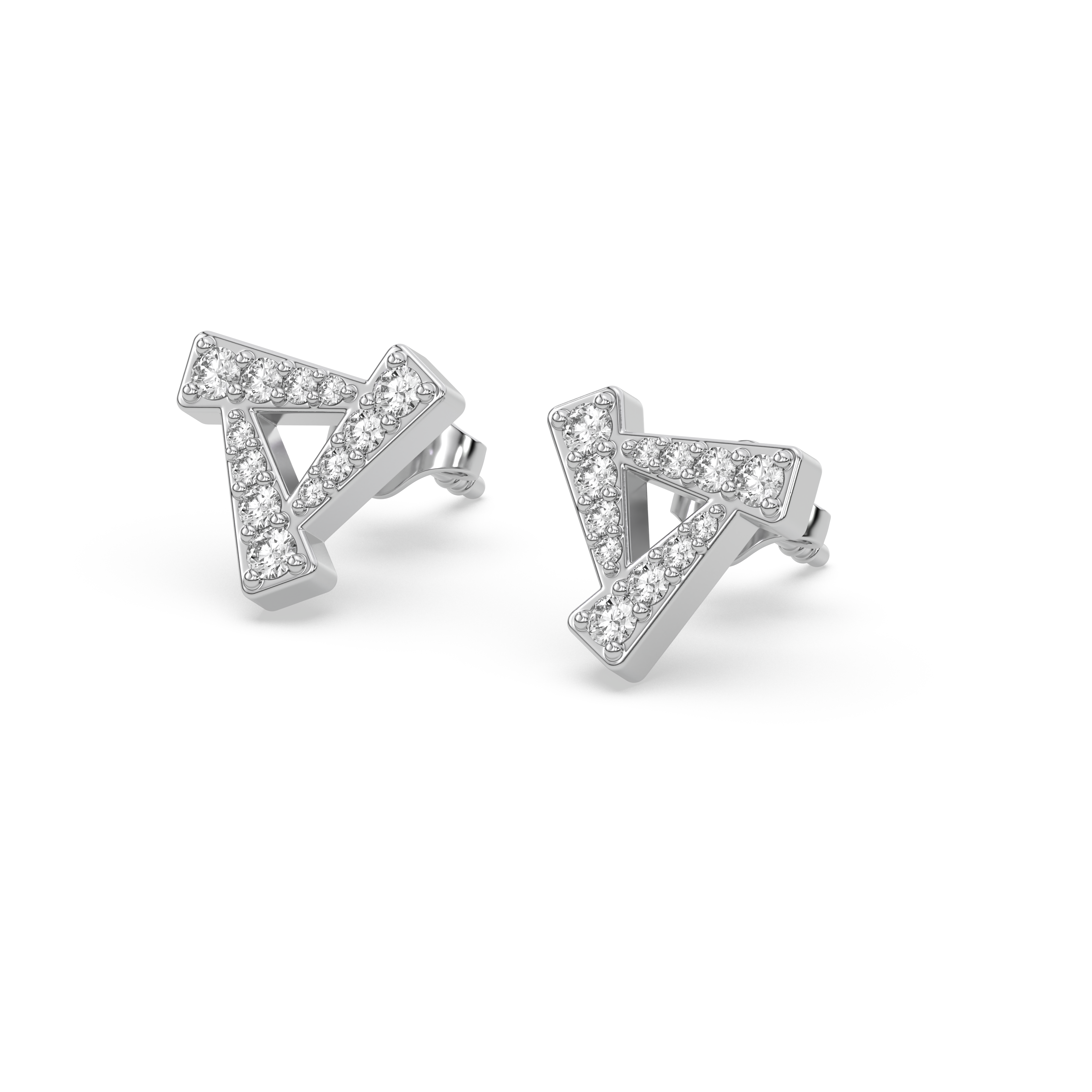 0.34ct Lab Grown Diamond Earring in 18kt Gold Vermeil