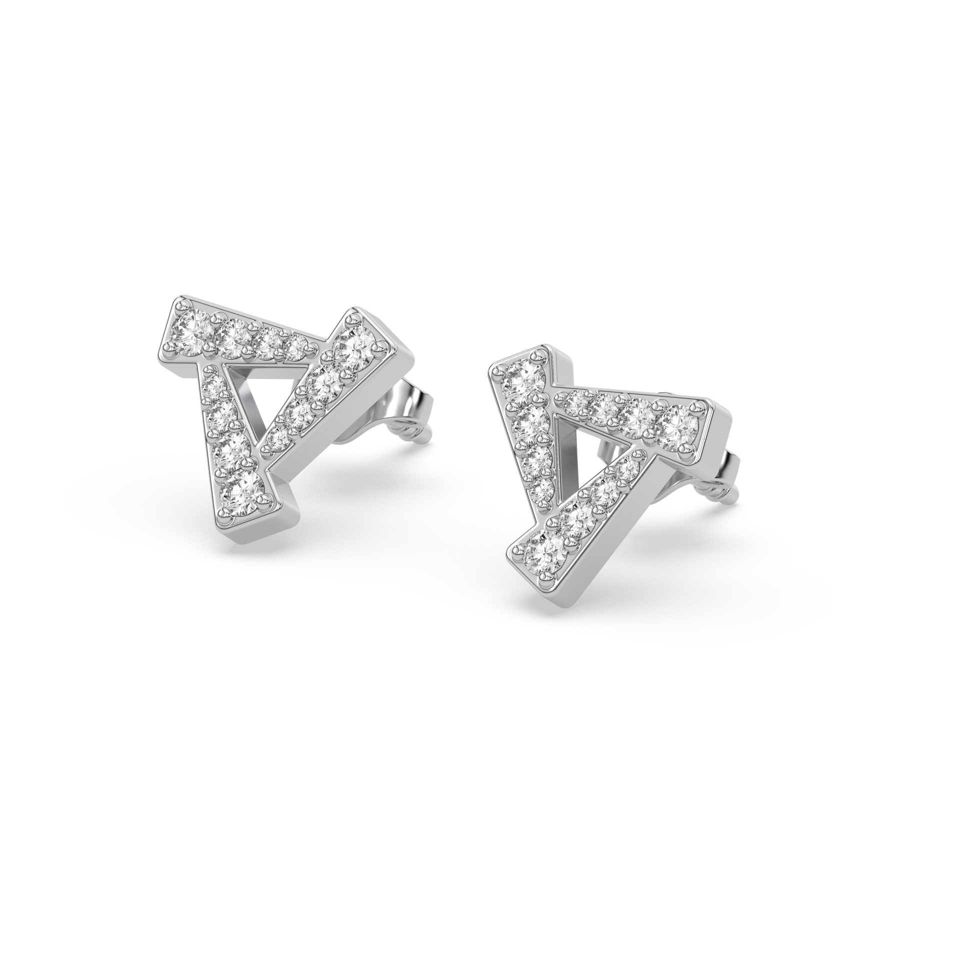 0.34ct Lab Grown Diamond Earring in 18kt Gold Vermeil